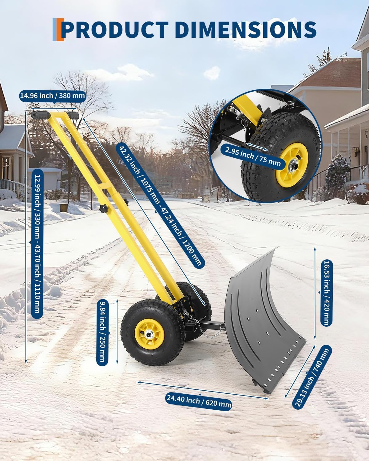 IdealHouse JOEY-WZDX0C9PK2Q1 Snow-Shovels - View #3