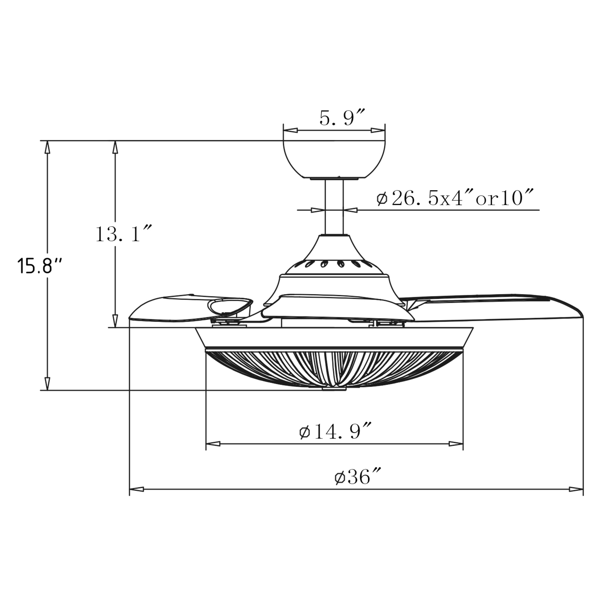 Parrot Uncle F3532SN110V Ceiling-Fans - View #6