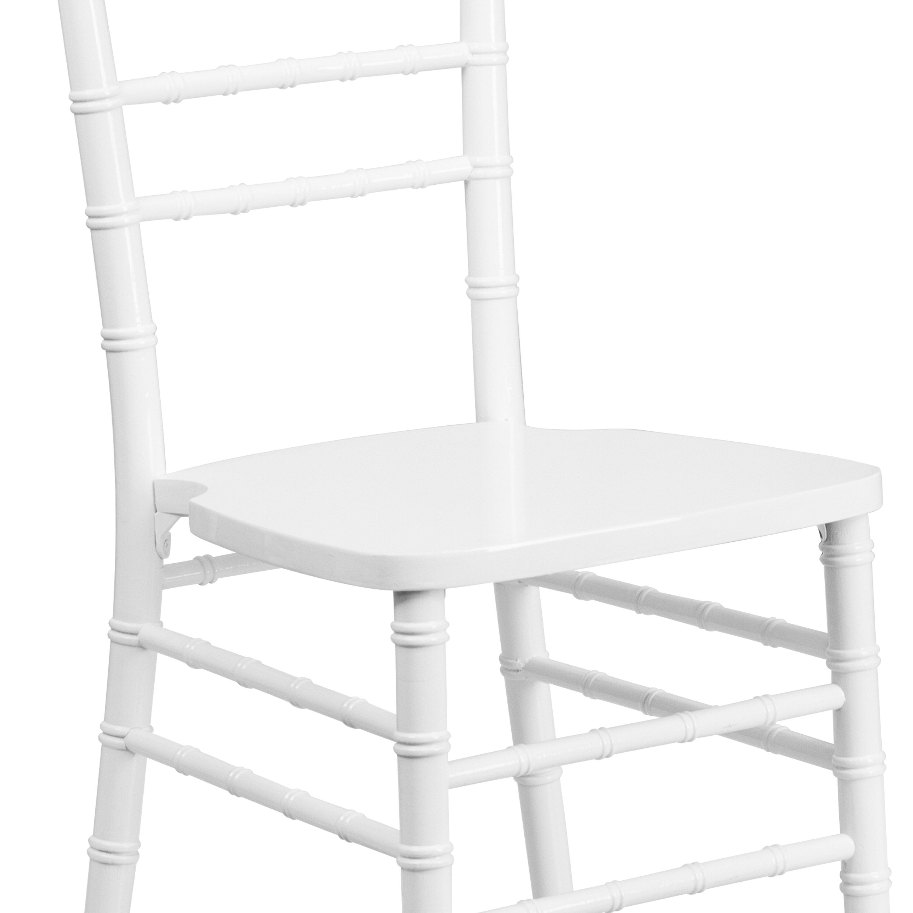 Flash Furniture Hercules Series White Wood Chiavari Chair - Traditional  Style Accent Chair with 1100 lb. Static Weight Capacity in the Chairs  department at