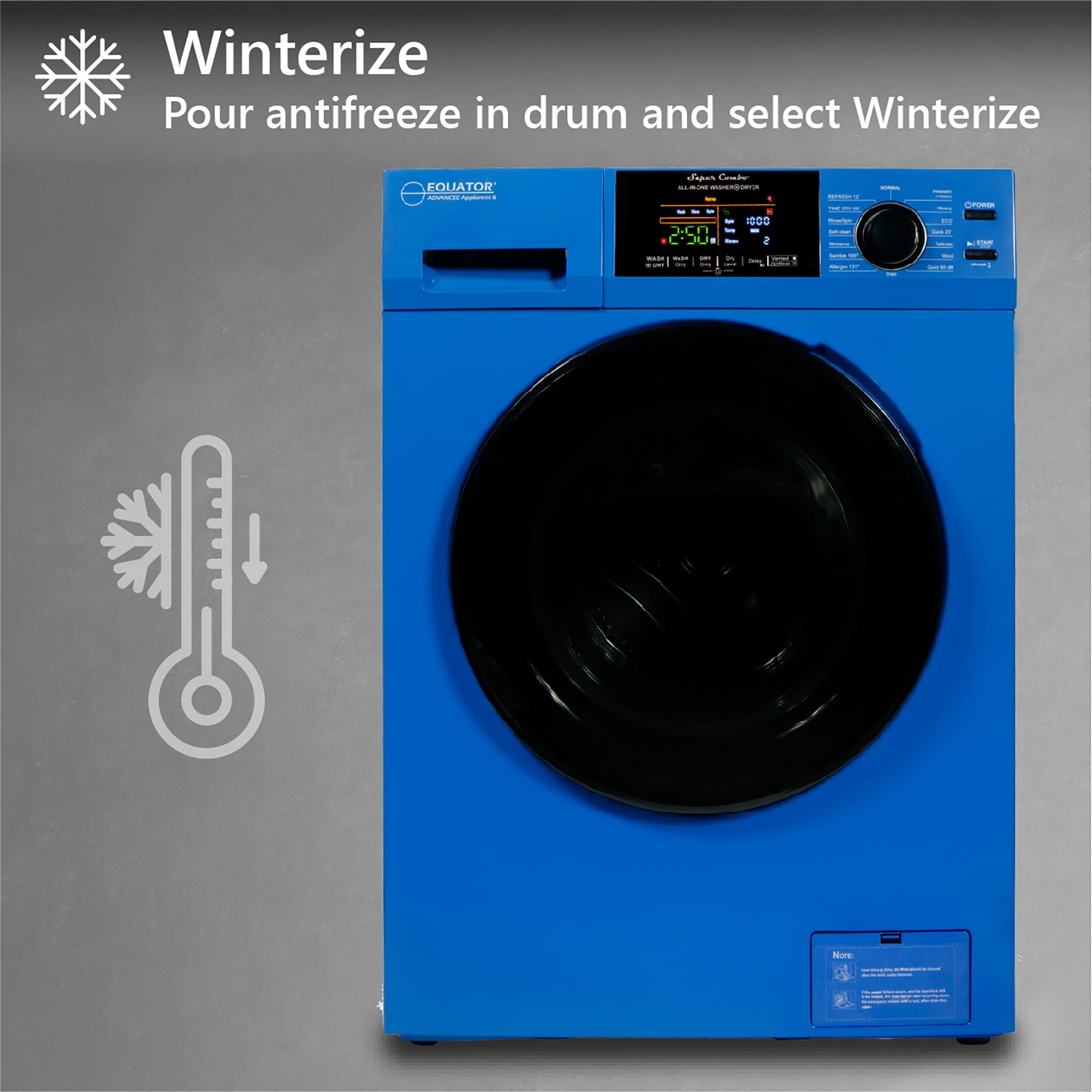 Equator Advanced Appliances EZ 5500CV BLUE +2HE Combination-Washers-Dryers - View #10