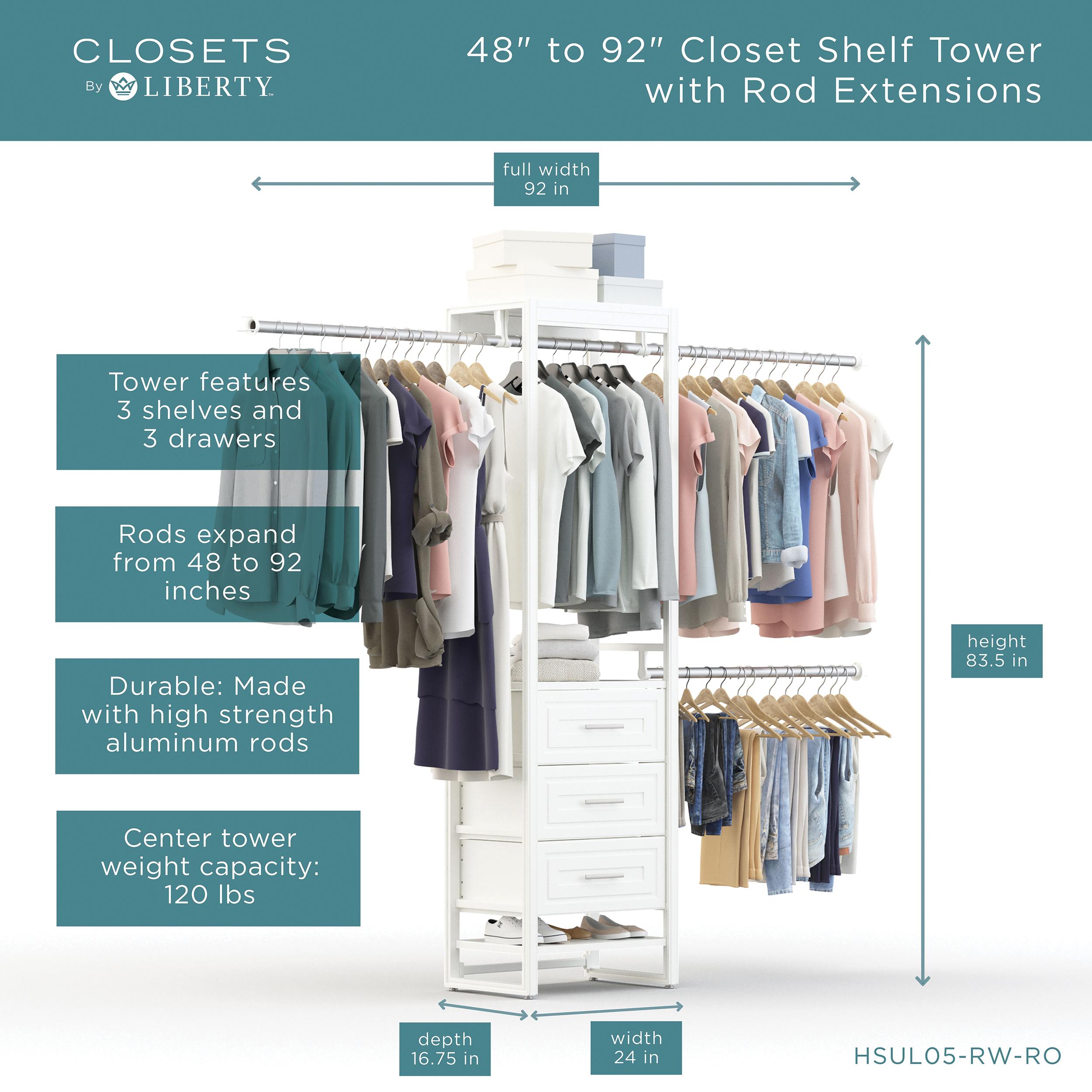 Closets by Liberty HSUL05-RW-RO Wood-Closet-Kits - View #3