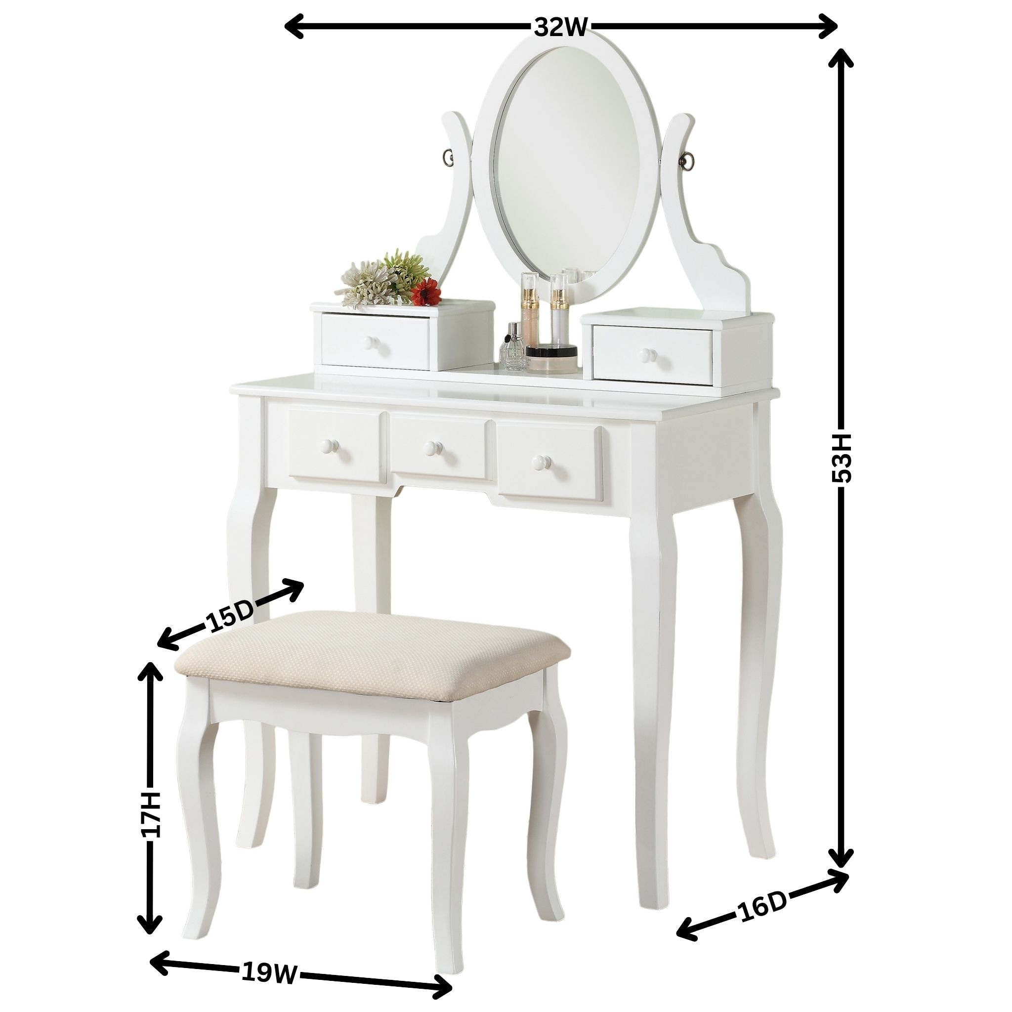 LOVMOR SF-M-T2574P163837 Bedroom-Vanities - View #6