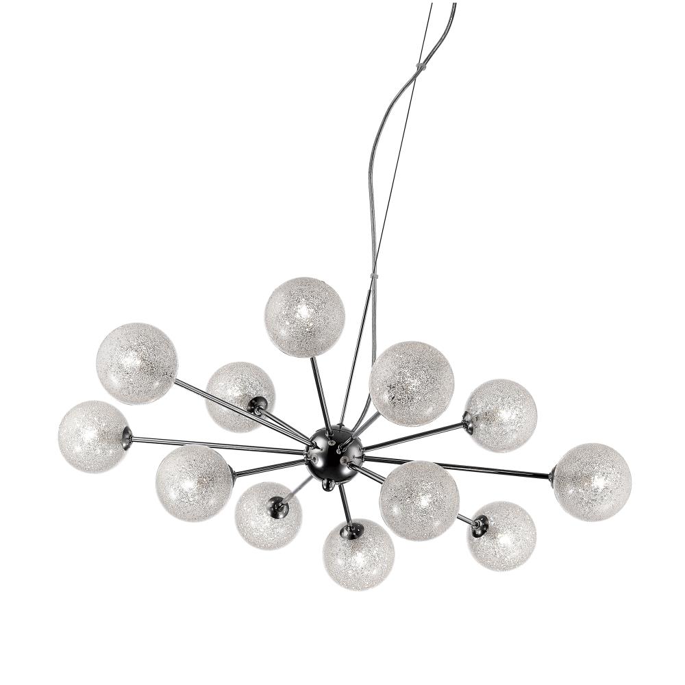 Access Lighting 62327-CH/CLR Nido 6-Light Matte Chrome Modern/Contemporary LED Damp Rated Chandelier