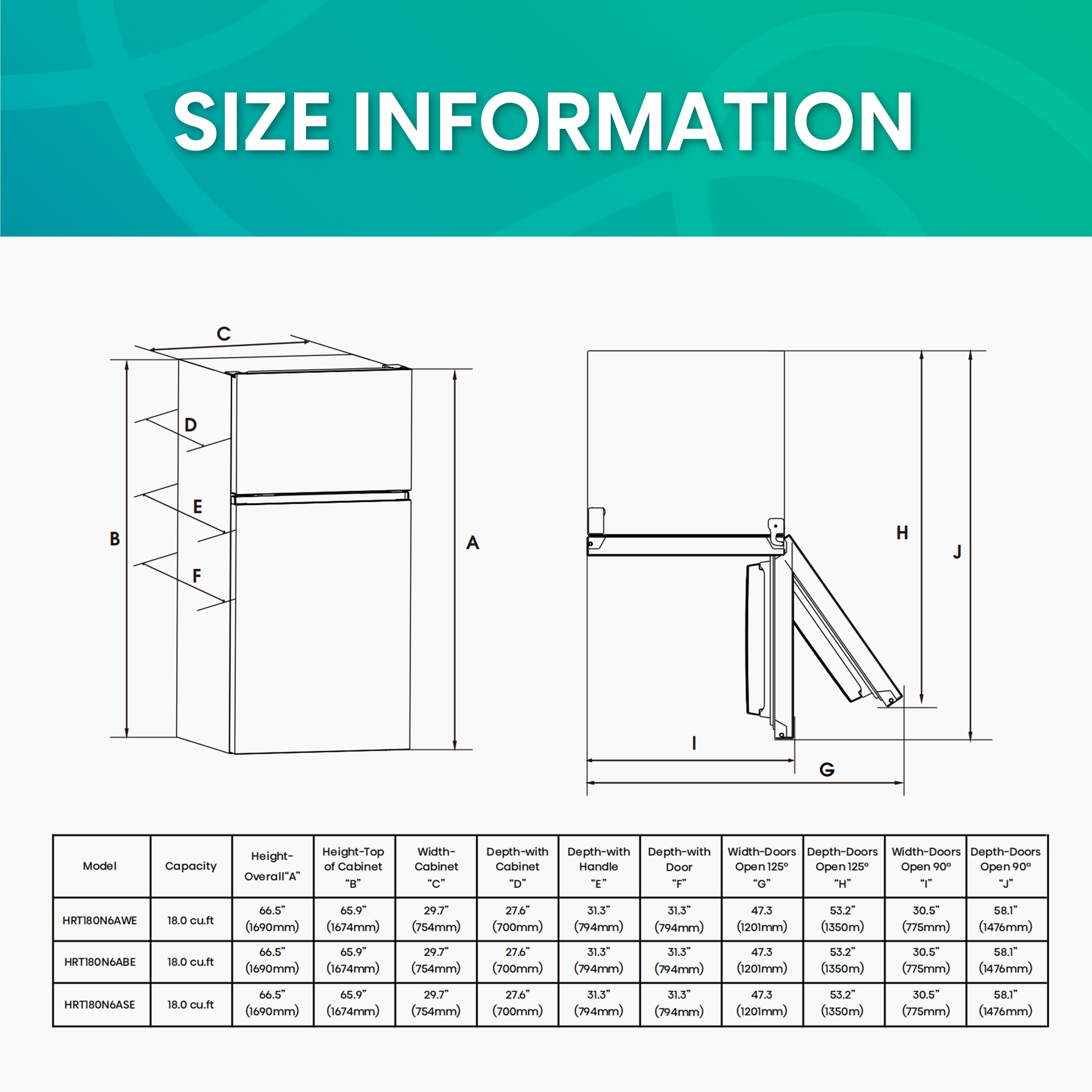 Hisense HRB171N6ABE Bottom-Freezer-Refrigerators - View #8