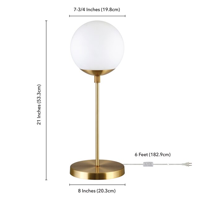 Hailey Home Elias 21 In Gold Table Lamp, 21 Inch Tall Table Lamps