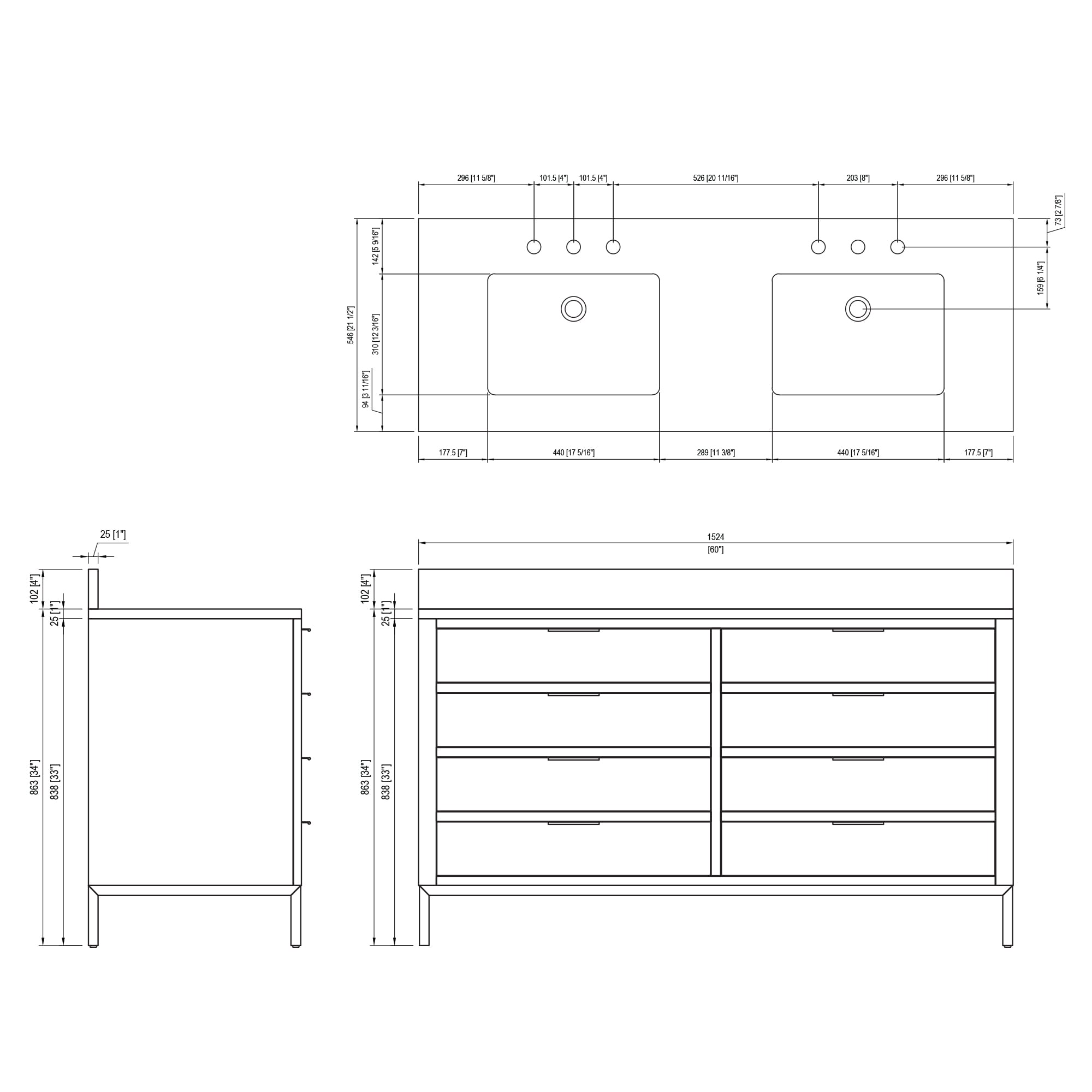 Water Creation BR60CW06MB-000000000 Bath-Vanity-Combo - View #10