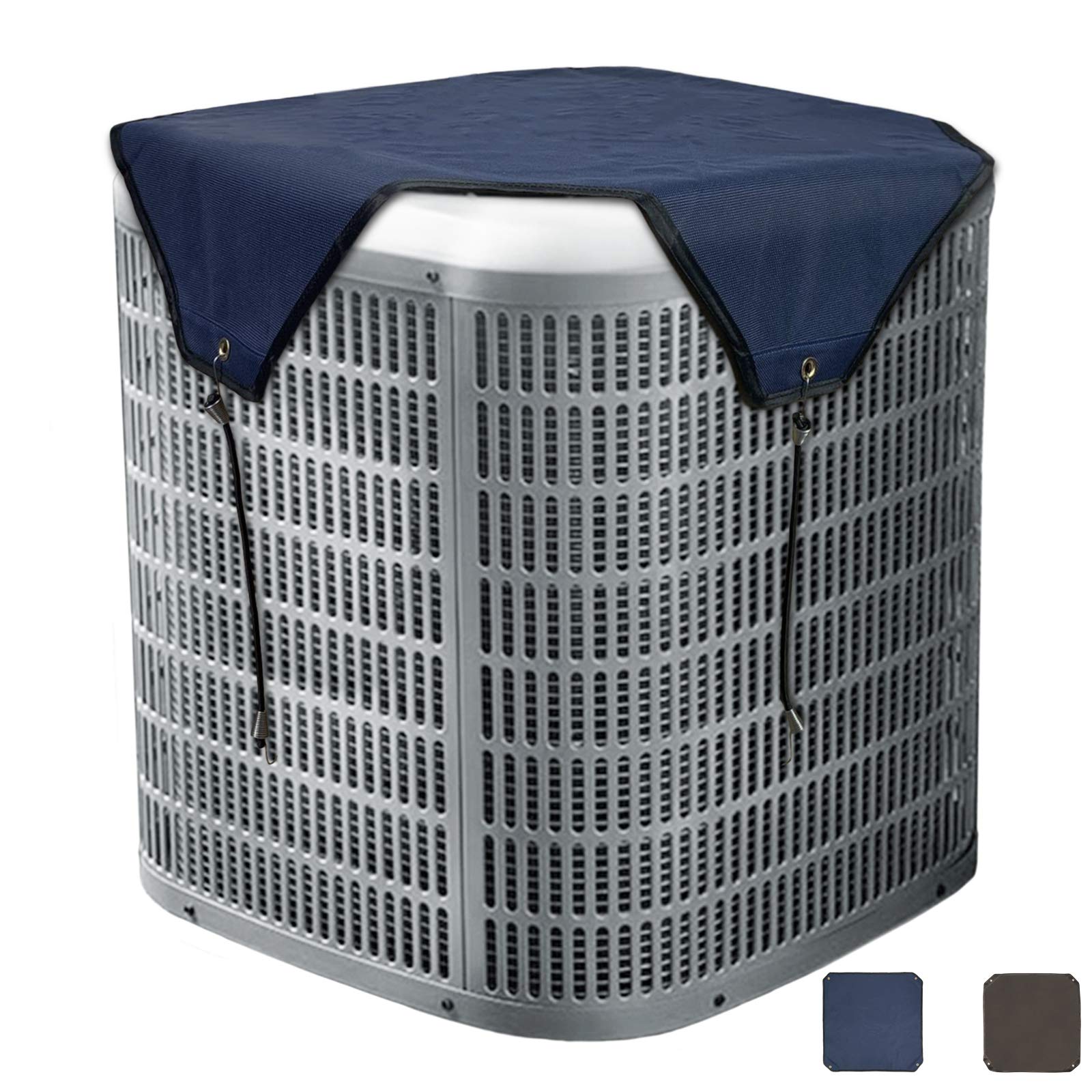 AKSCYZM  Air Conditioner Cover for Outside Units Heavy Duty Winter Top Waterproof UV Resistant Central AC Cover 28 x 28 Inches Easy Install