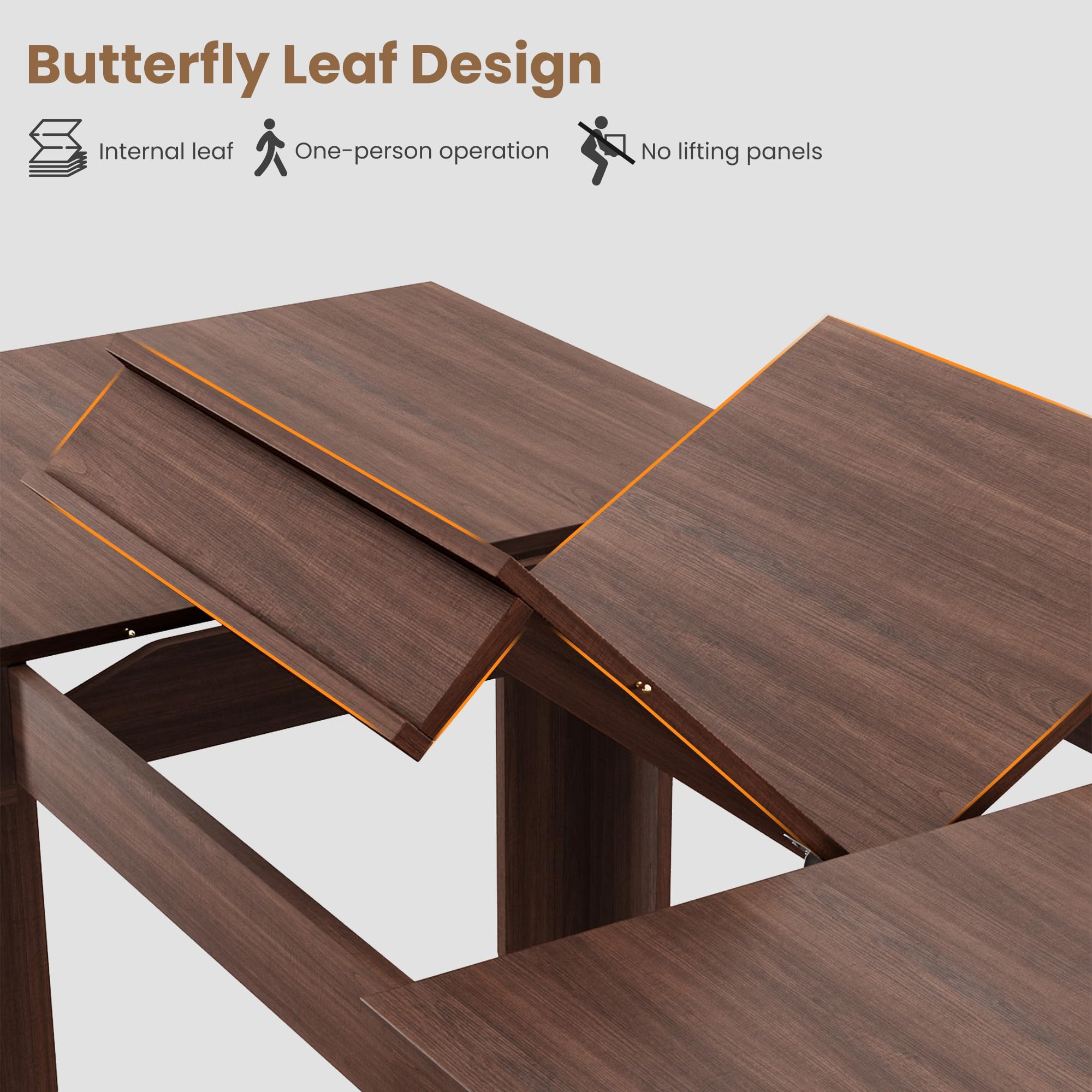 Garvee BROWN  350LB Dining-Tables - View #3