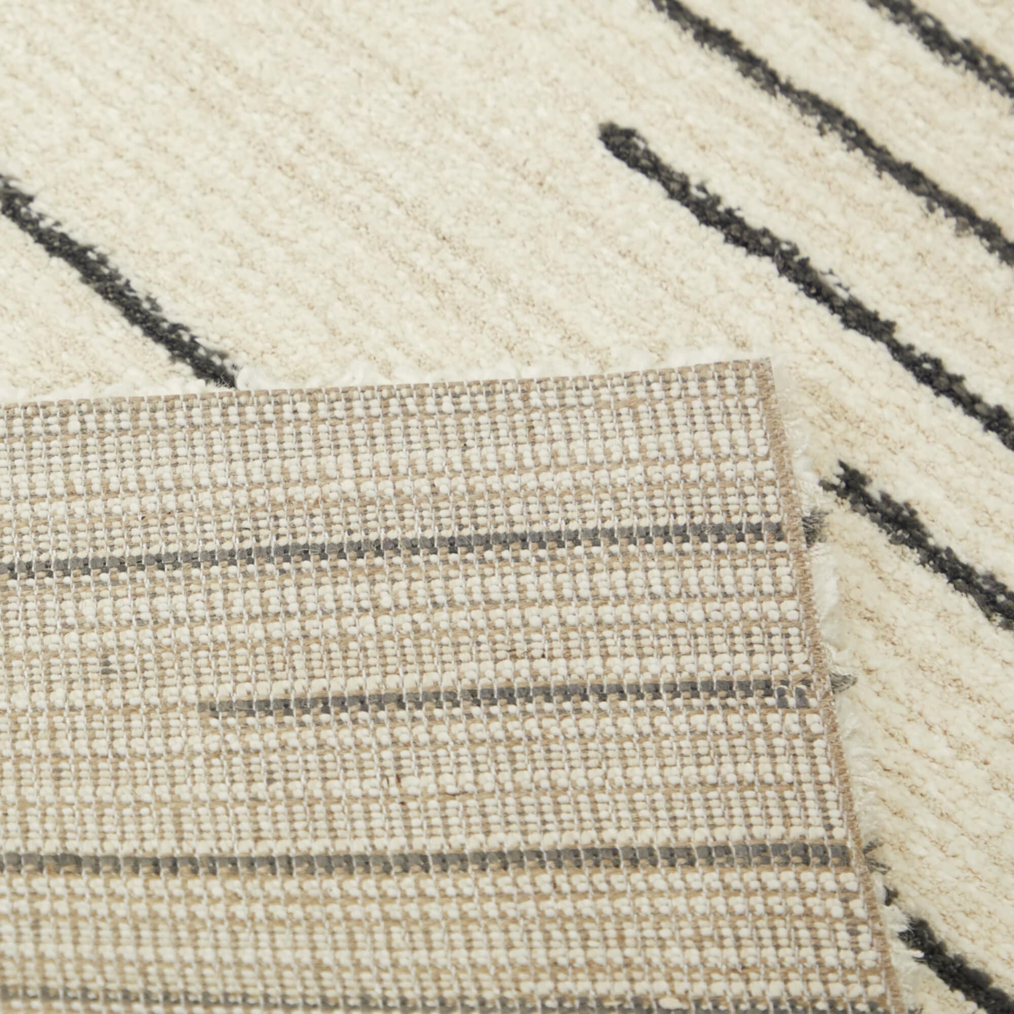 Balta 8 X 10 (ft) Cream Indoor Stripe Mid-century Modern Area Rug in ...