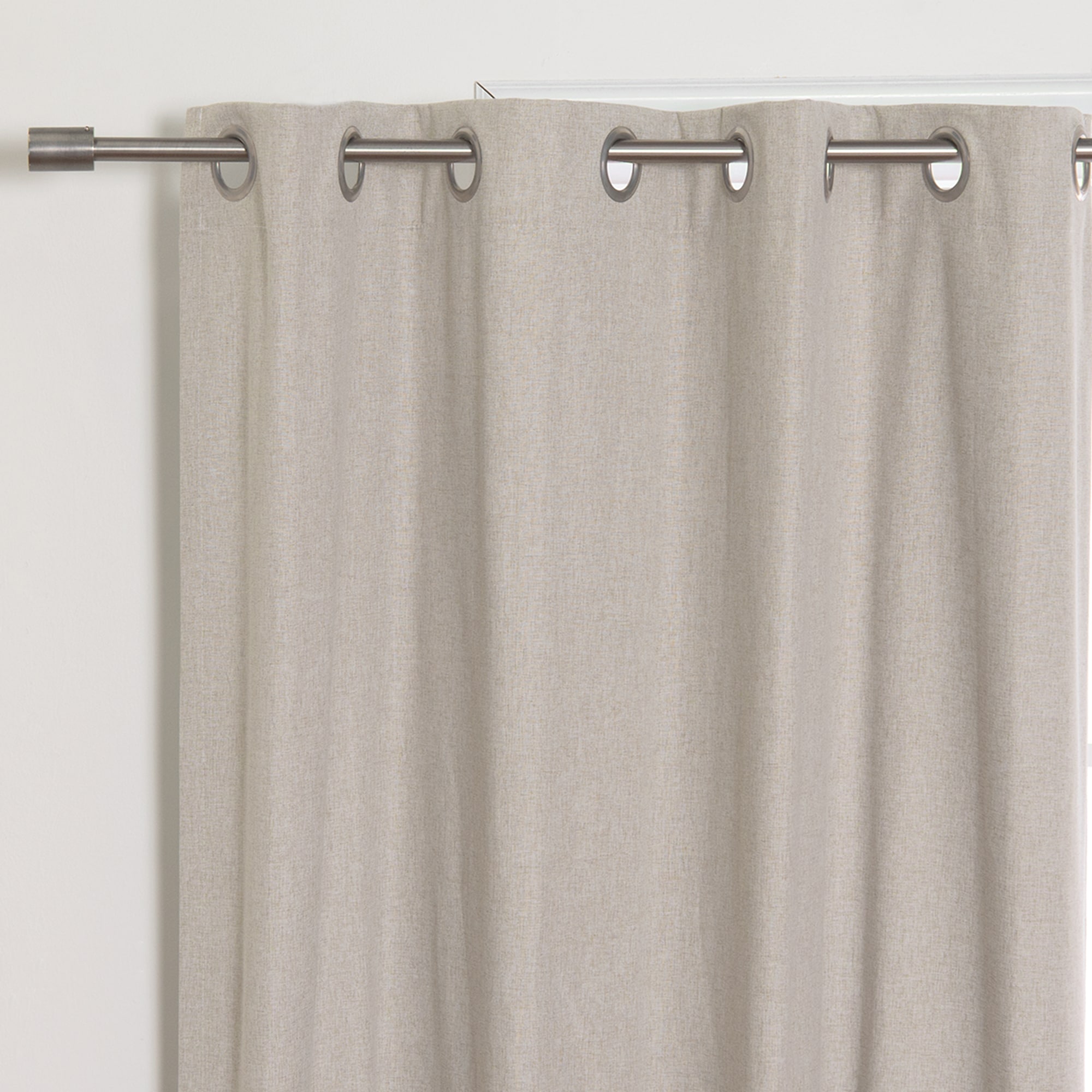 Best Home Fashion 96-in Natural Blackout Standard Lined Grommet Curtain ...