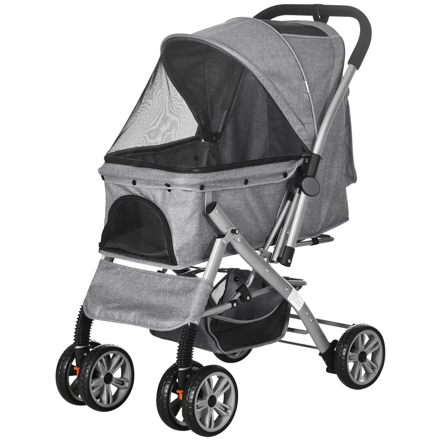 Mondawe MO-5P144599 30.25-in x 19.75-in x 39-in Gray Polyester Medium Dog/Cat Bag