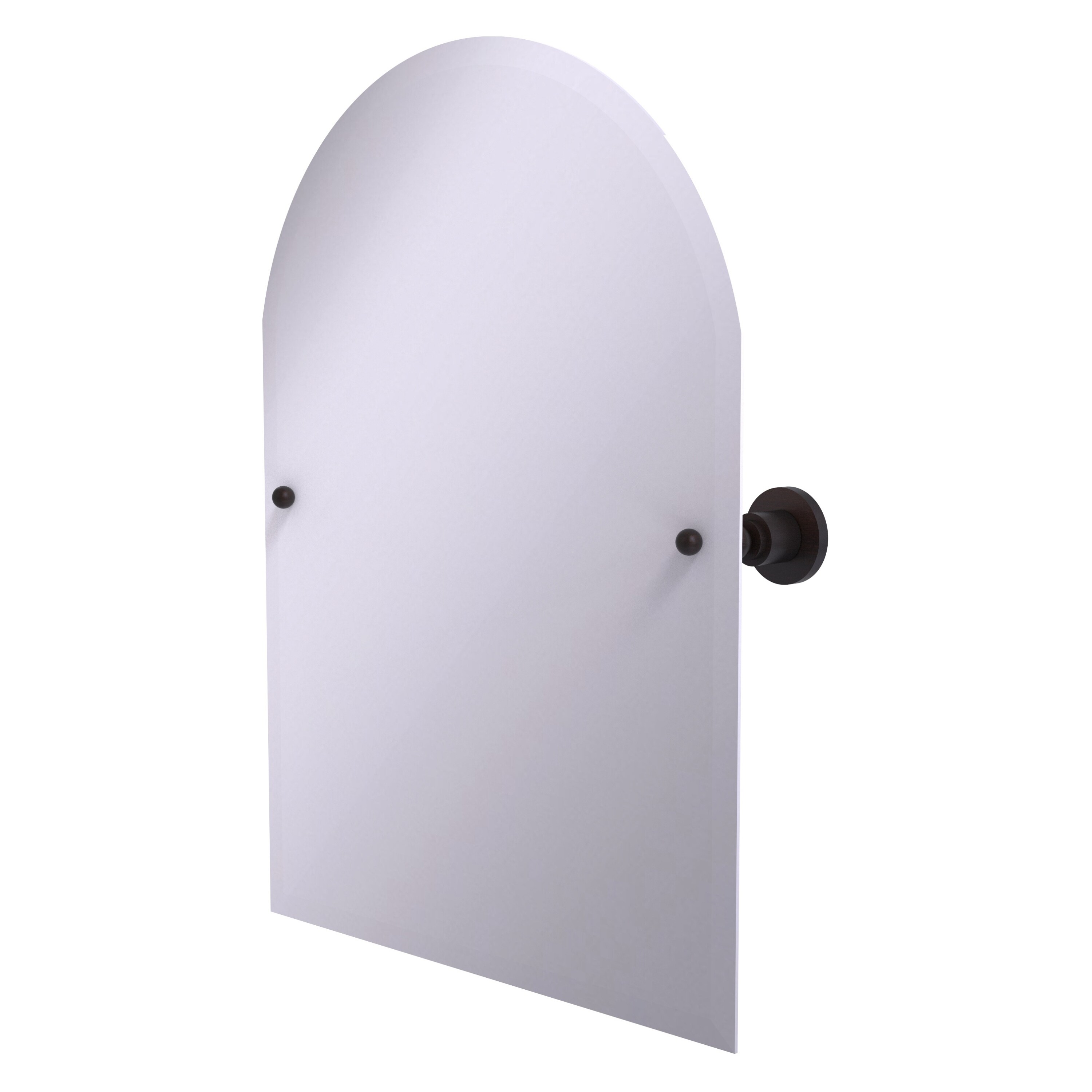 Allied Brass AP-94-VB Astor Place 21-Inches x 29-Inches Beveled Frameless Arch Tilting Bathroom Vanity Mirror ( Venetian Bronze )