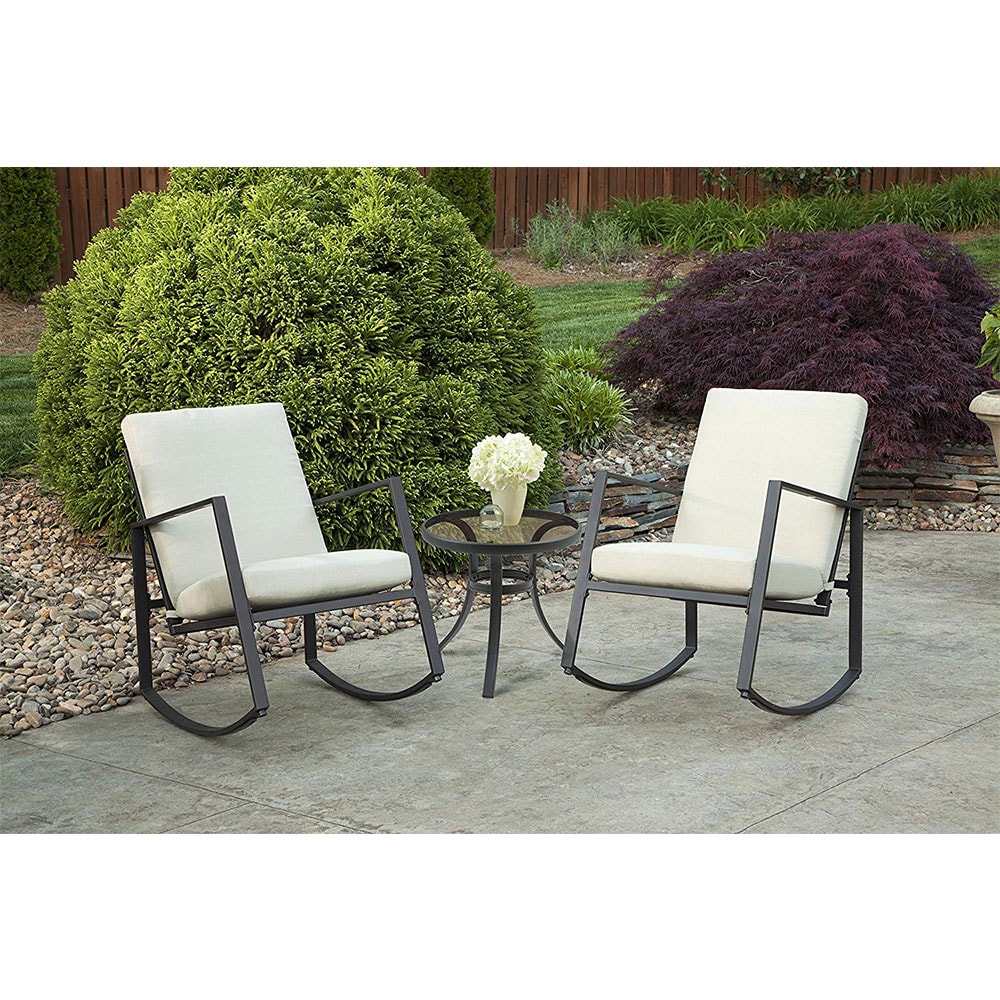 madison padded rocking bistro set 3pc