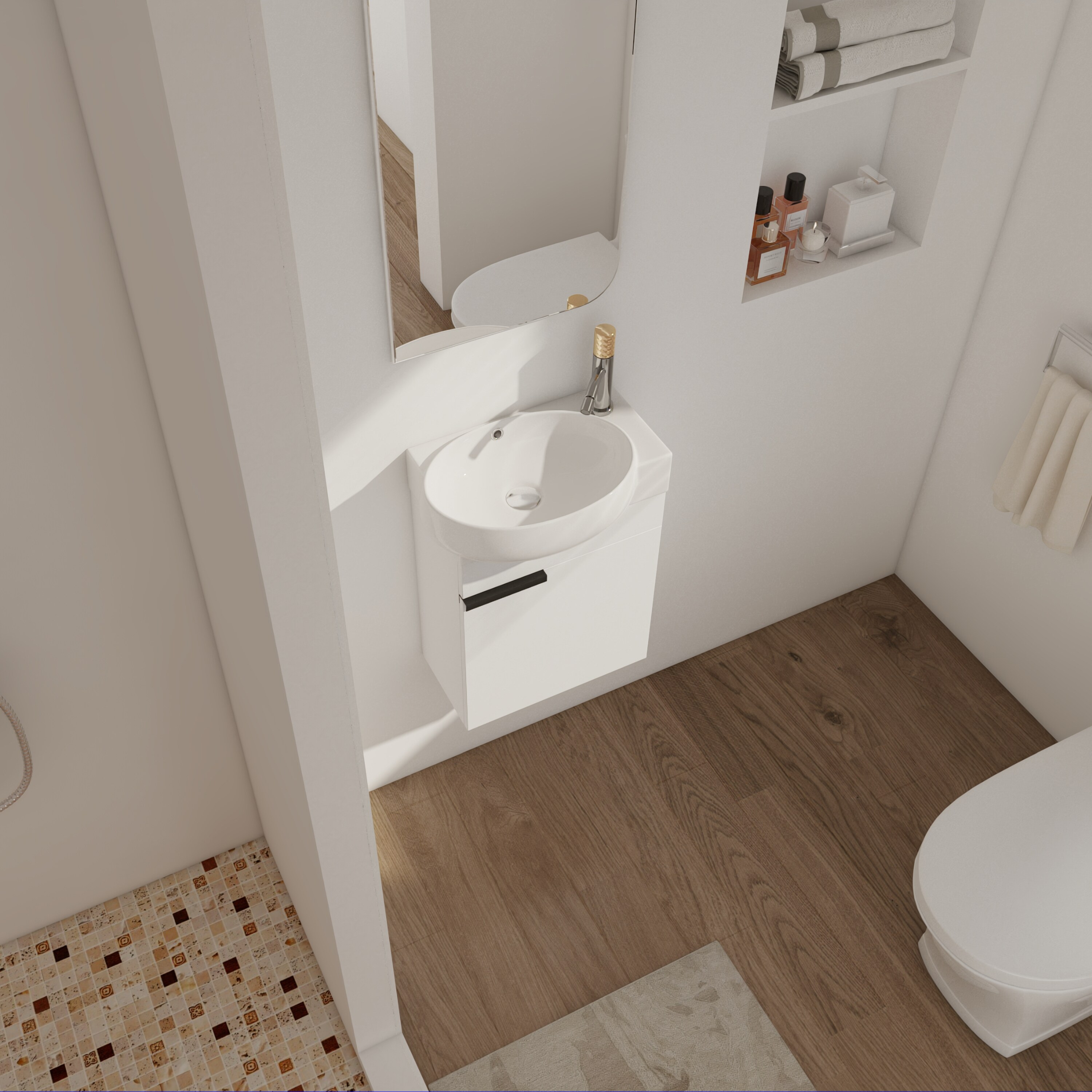 Wooakway FXLS0606-605BV073 Bath-Vanity-Combo - View #3