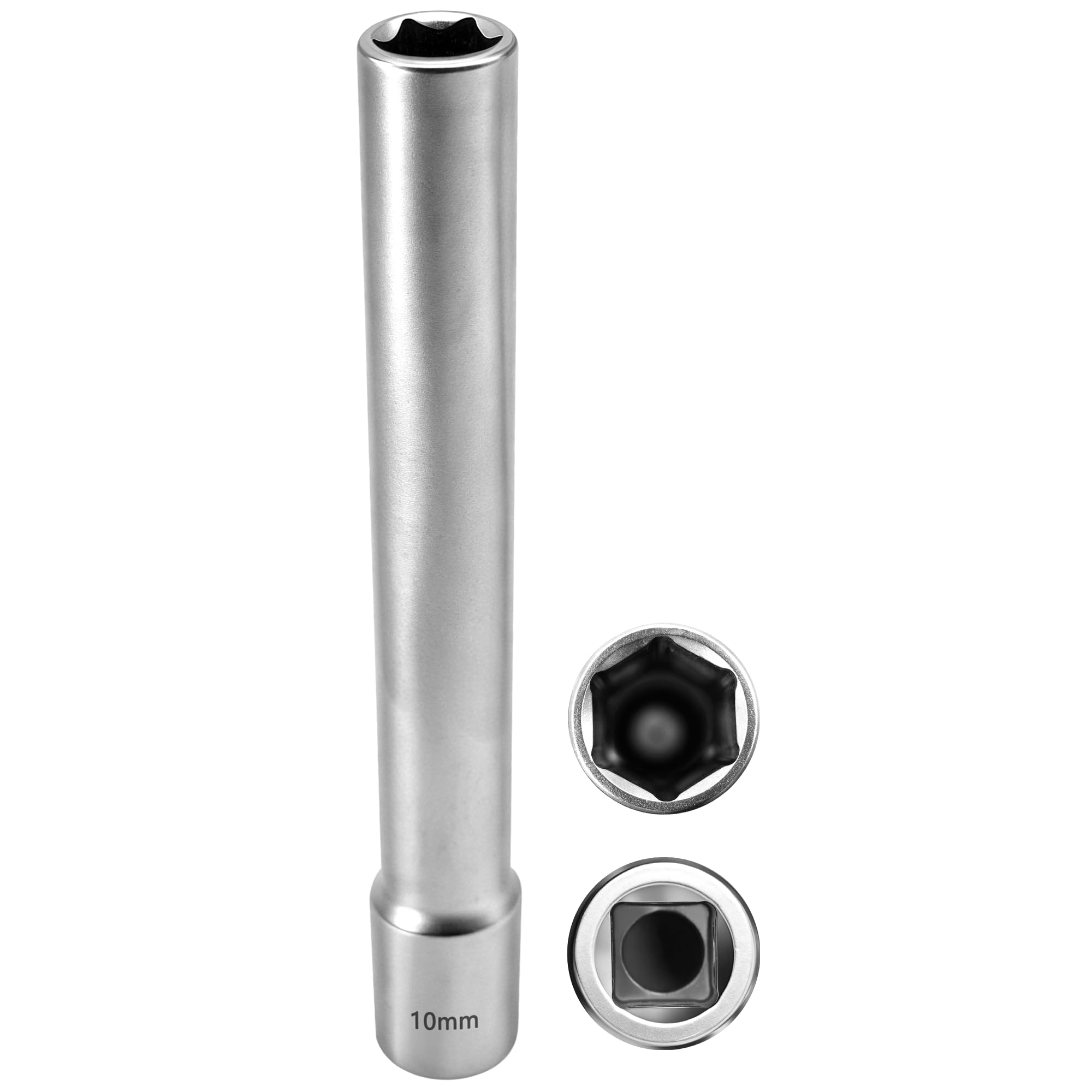 Justincity  Deep Metrichex Socket Tool 3/8-Inch Drive Extra Long 10MM 120MM Chrome Vanadium Steel durable home and garden accessory designed for
