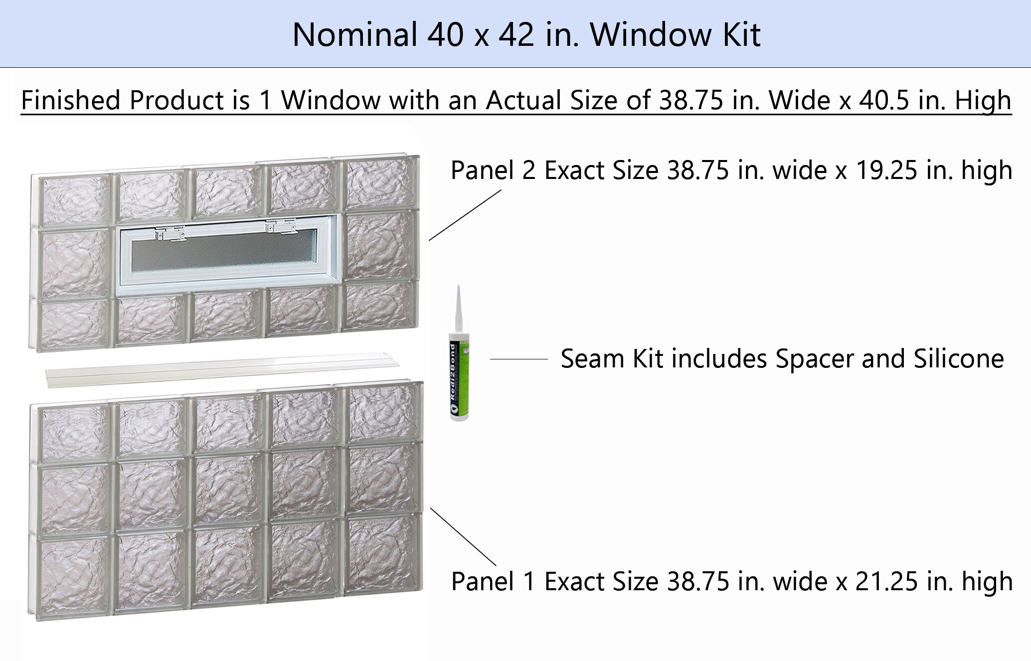 REDI2SET V4042IS Glass-Block-Windows - View #2