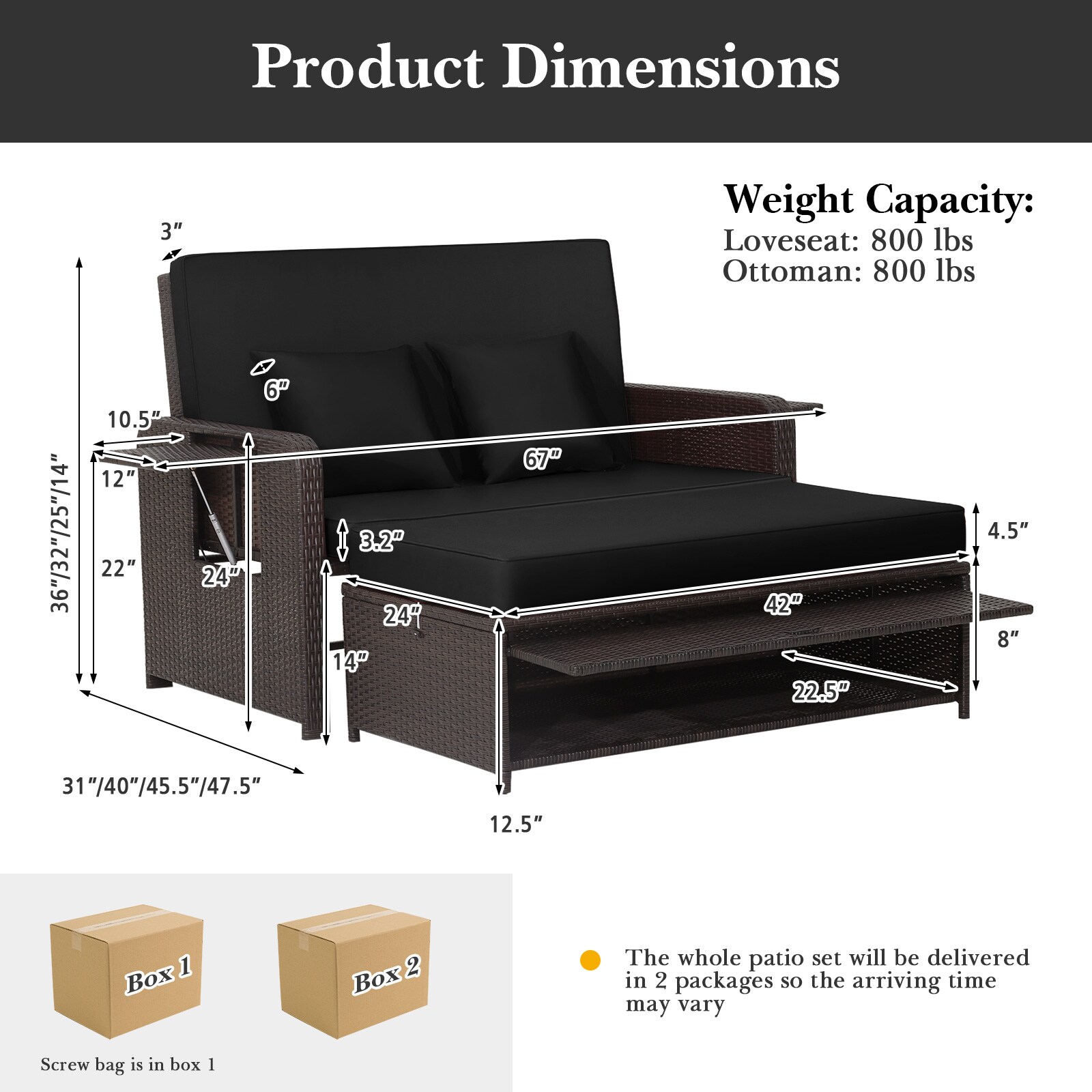 LIVIZA OUG70644DK-X Patio-Sofas-Daybeds - View #3