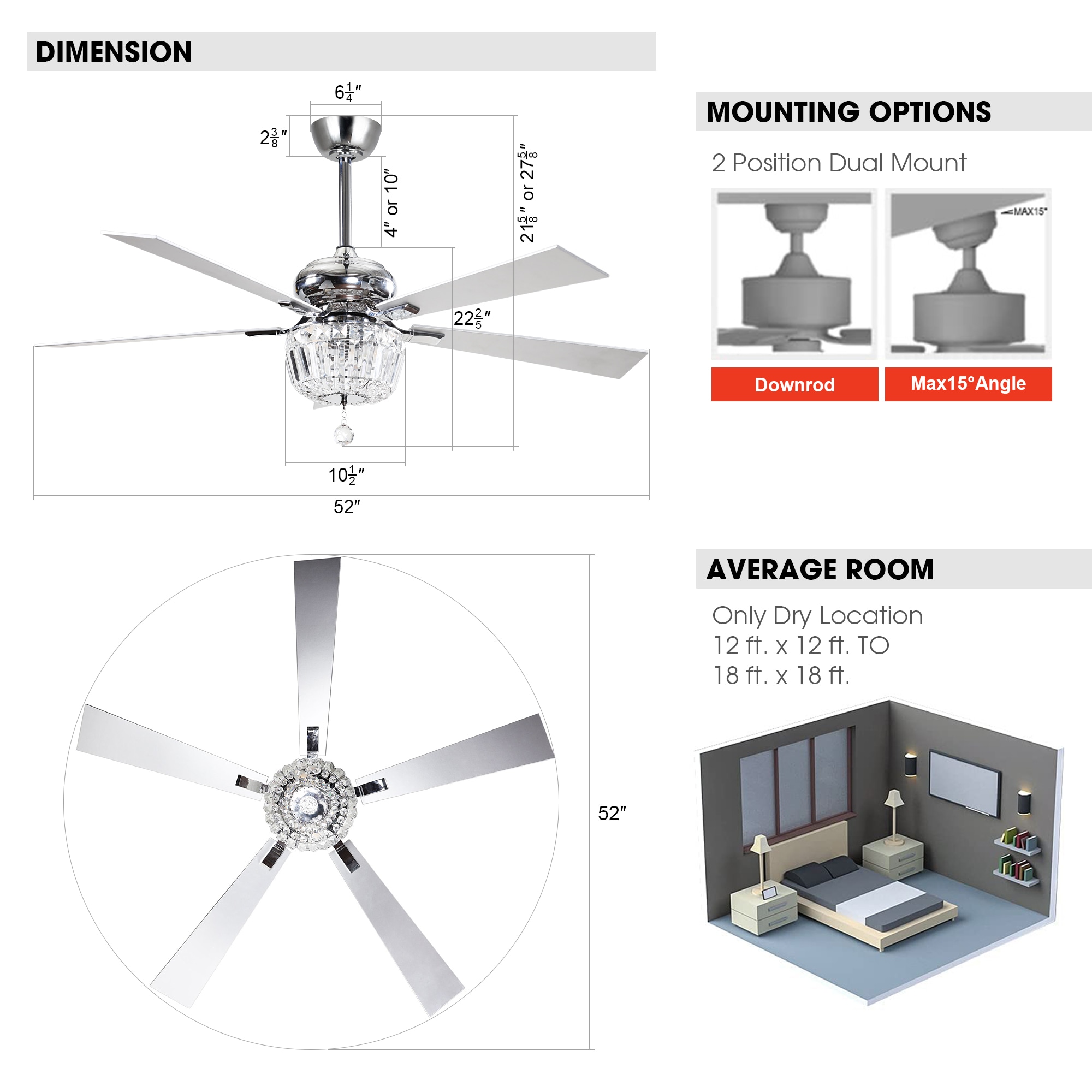 Parrot Uncle F6231110V Ceiling-Fans - View #7