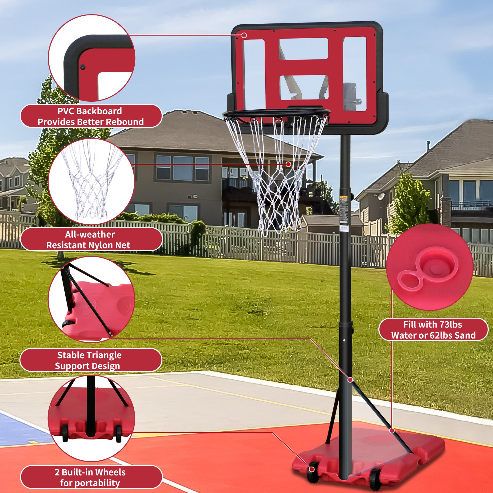 Kahomvis AOK-QPH2-622 Basketball-System - View #2