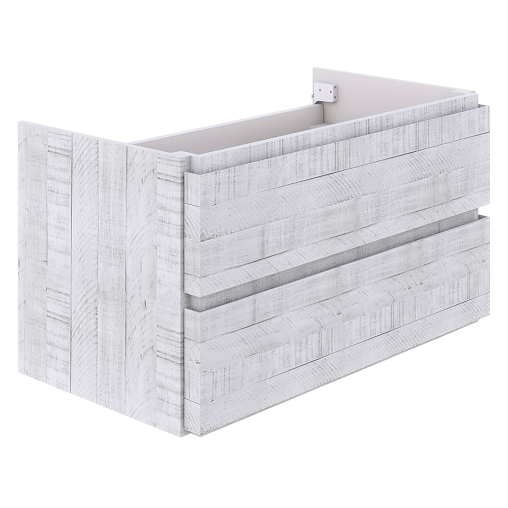 Fresca Formosa 60 Rustic White- 3pcs- Sgl Floating Bathroom Vanity Base ...