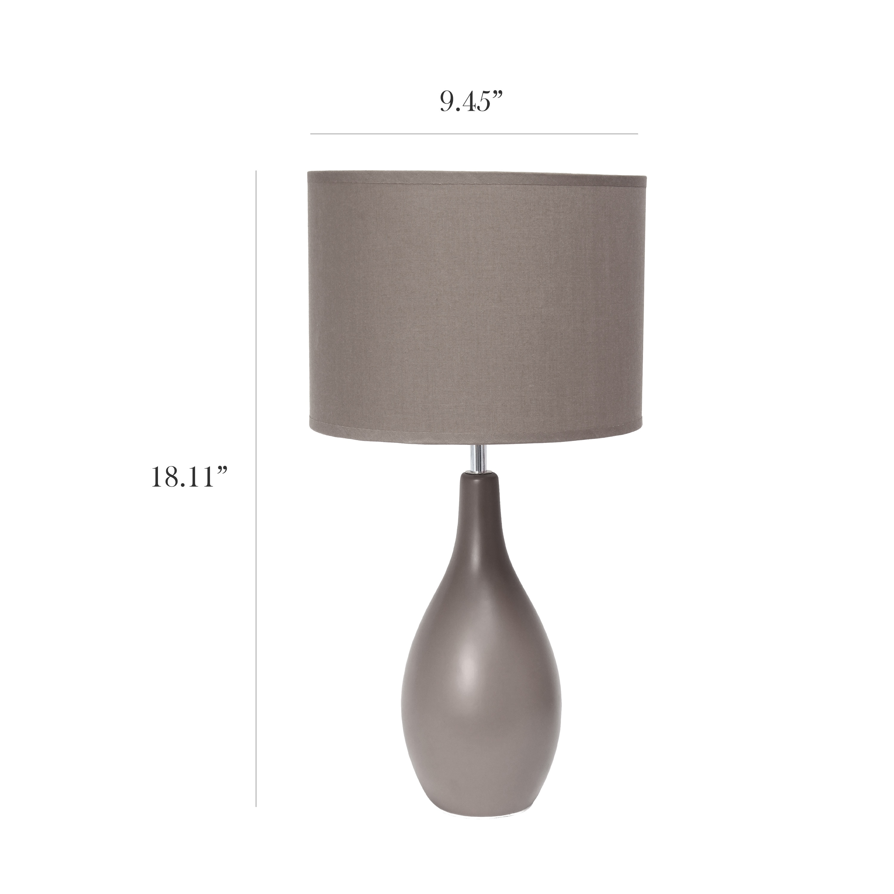 Simple Designs LT2002-GRY Table-Lamps - View #3