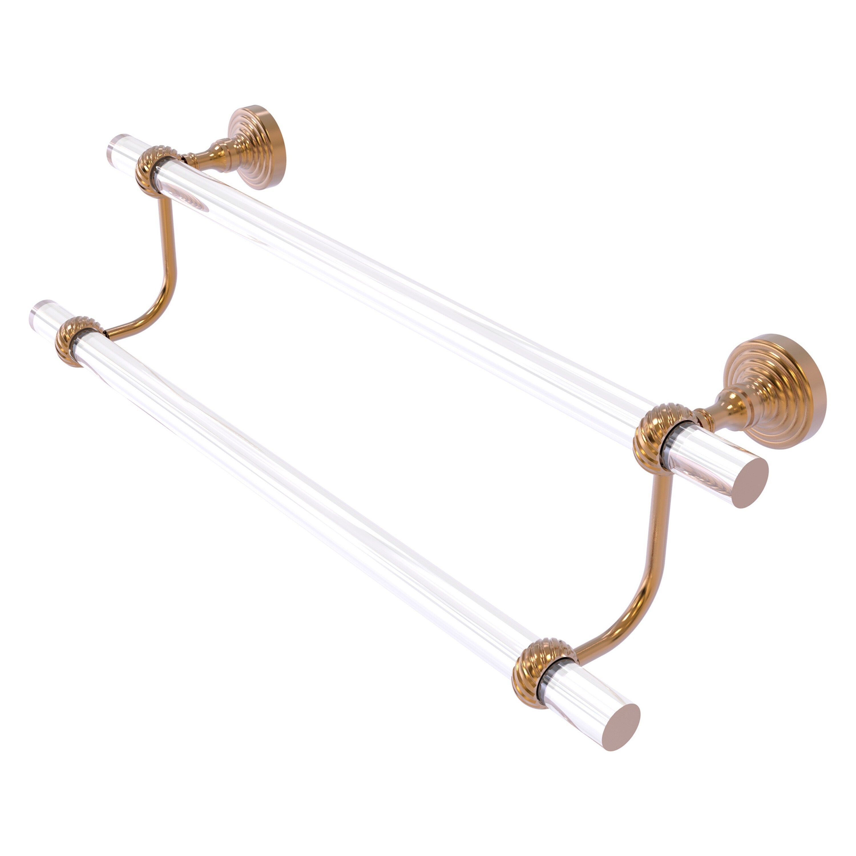 Allied Brass PG-72T-36-BBR Pacific Grove 36-in double Brushed Bronze Wall mount Double Towel Bar
