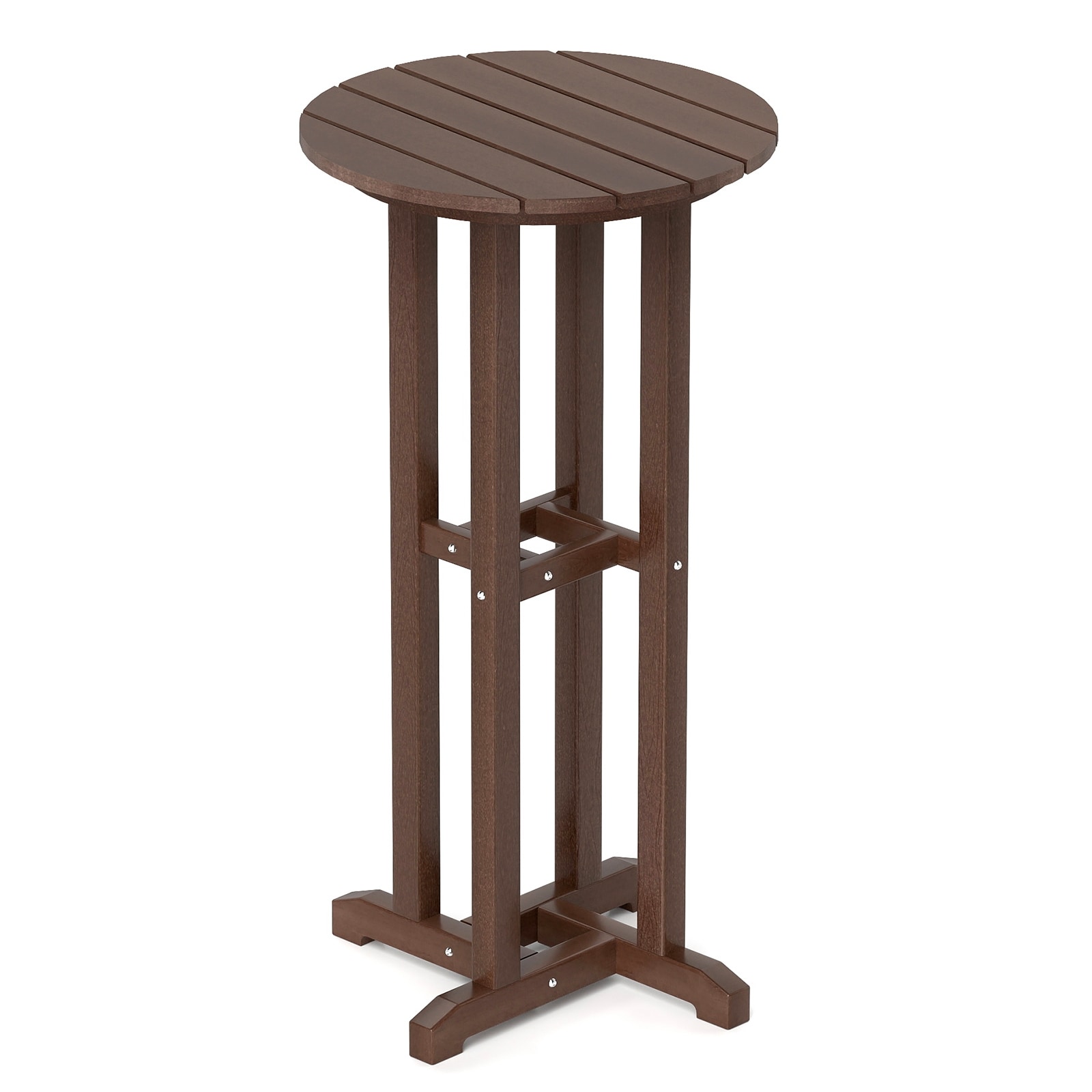 LIVIZA TDS12062BN Round Outdoor Bar height 21.5-in W x 21.5-in L
