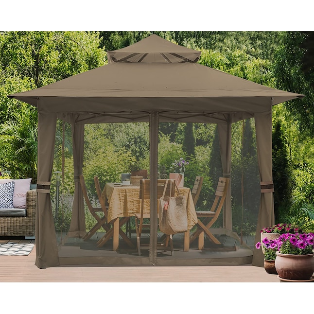 ABCCANOPY 13-ft x 13-ft Square Brown Standard Canopy in the Canopies ...