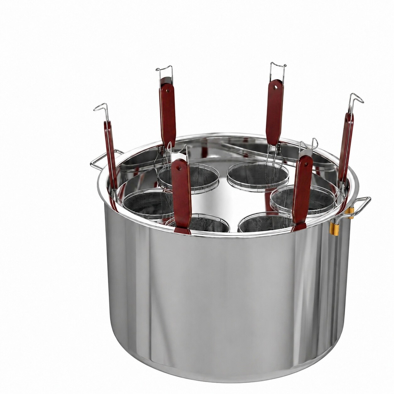 Aoibox Commercial Pasta Cooker Pot 53 22 Qt Stainless Steel with 6 ...