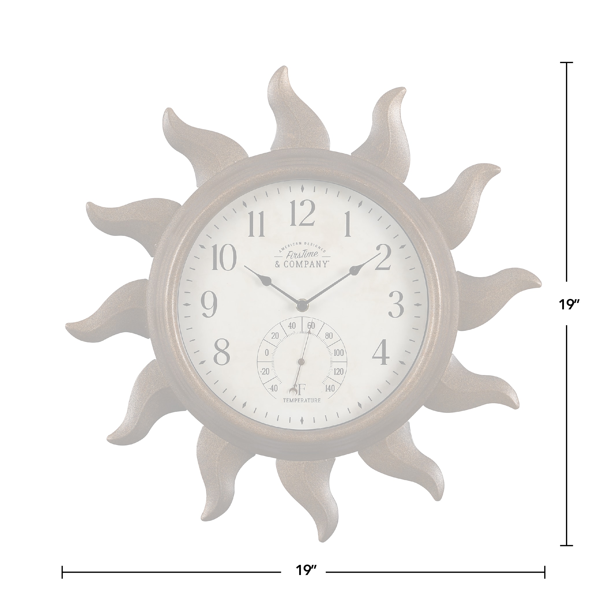 Sun and Moon Clock and Thermometer SPI Home