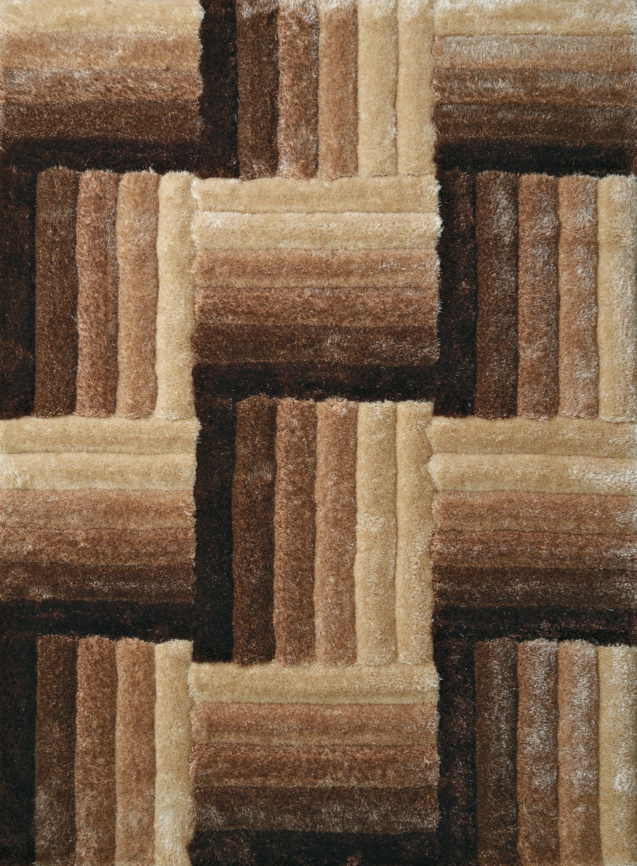 United Weavers Of America 2100 20326 912 Finesse 8 x 11 (ft) Polyester Beige Rectangular Indoor Geometric Area rug