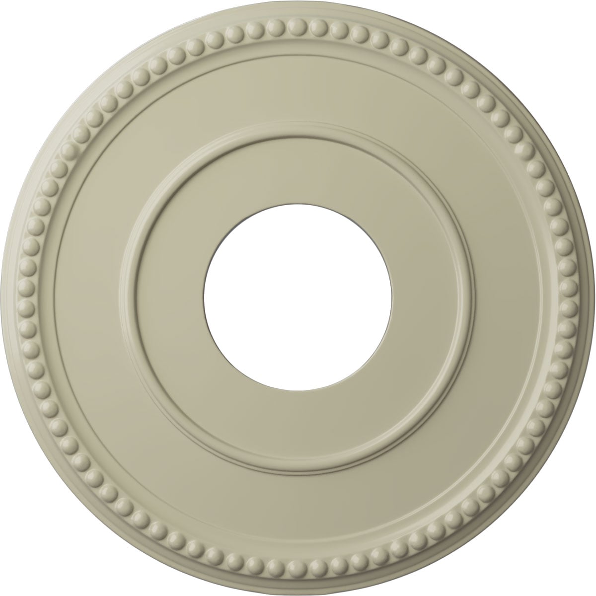 Ekena Millwork CM12BRCYF Bradford 12.5-in W x 12.5-in L Painted Clear Yellow Polyurethane Whole Ceiling Medallion