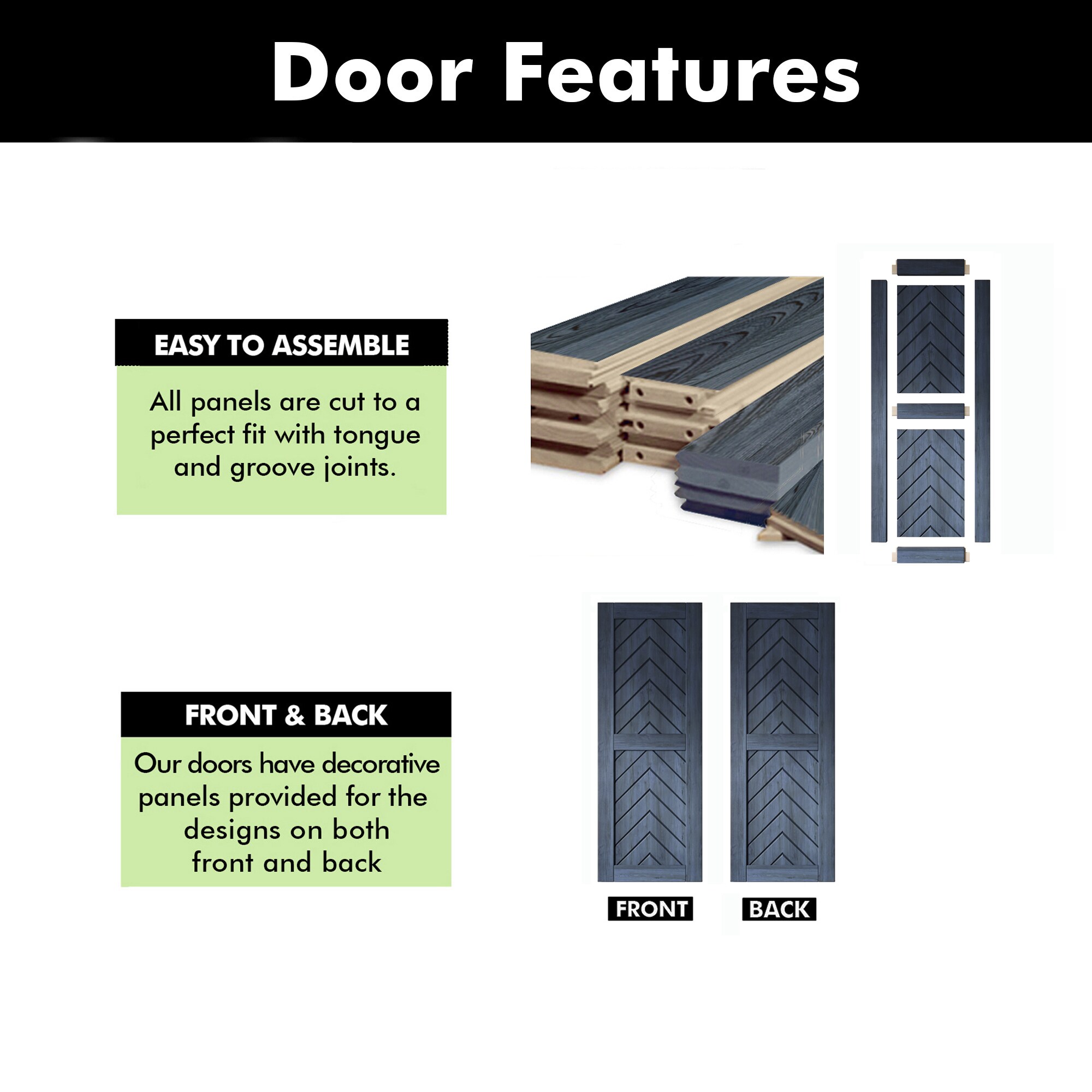 HOMACER JT1-2680-NA Barn-Doors - View #3