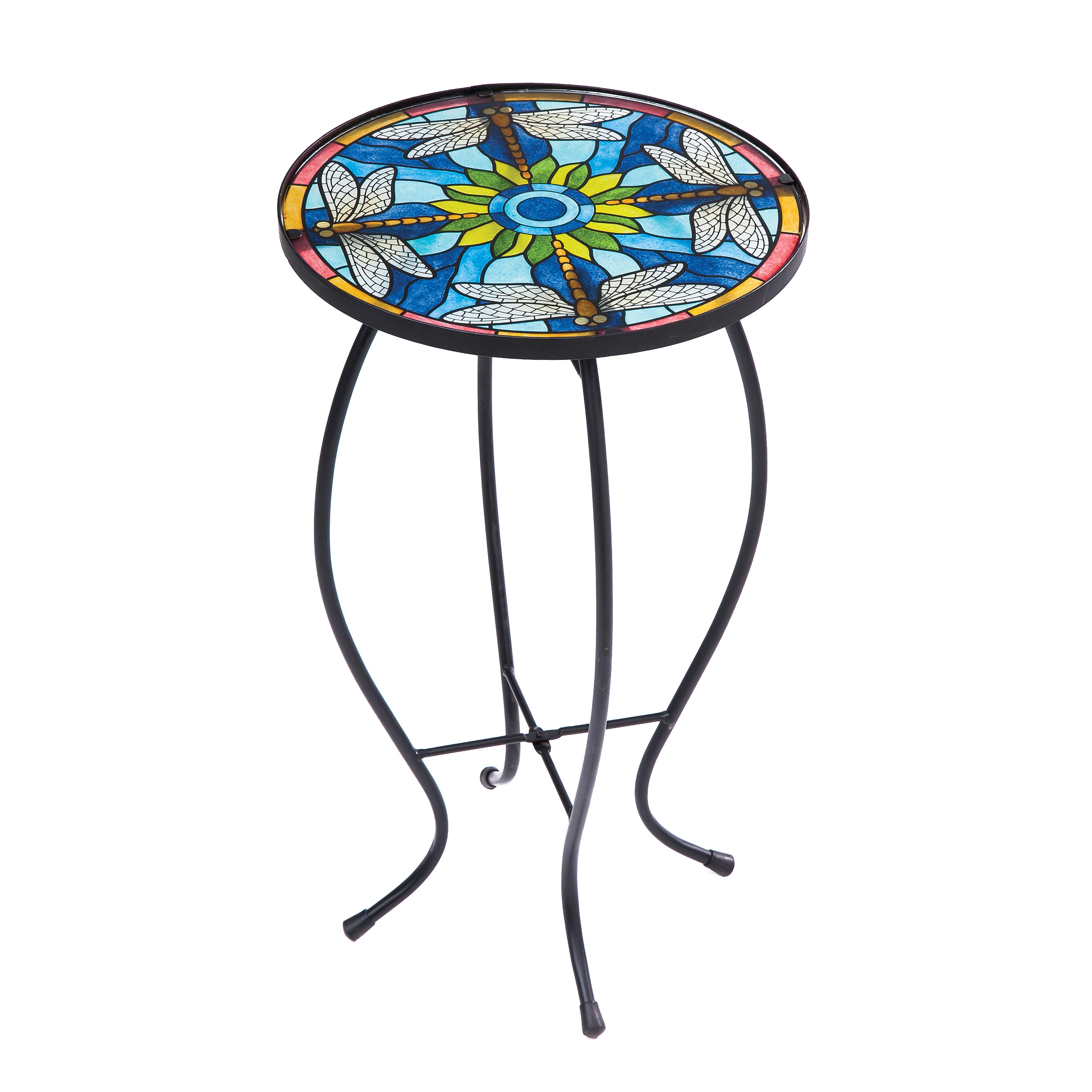 Evergreen 2GM405 Round Outdoor End Table 12-in W x 12-in L
