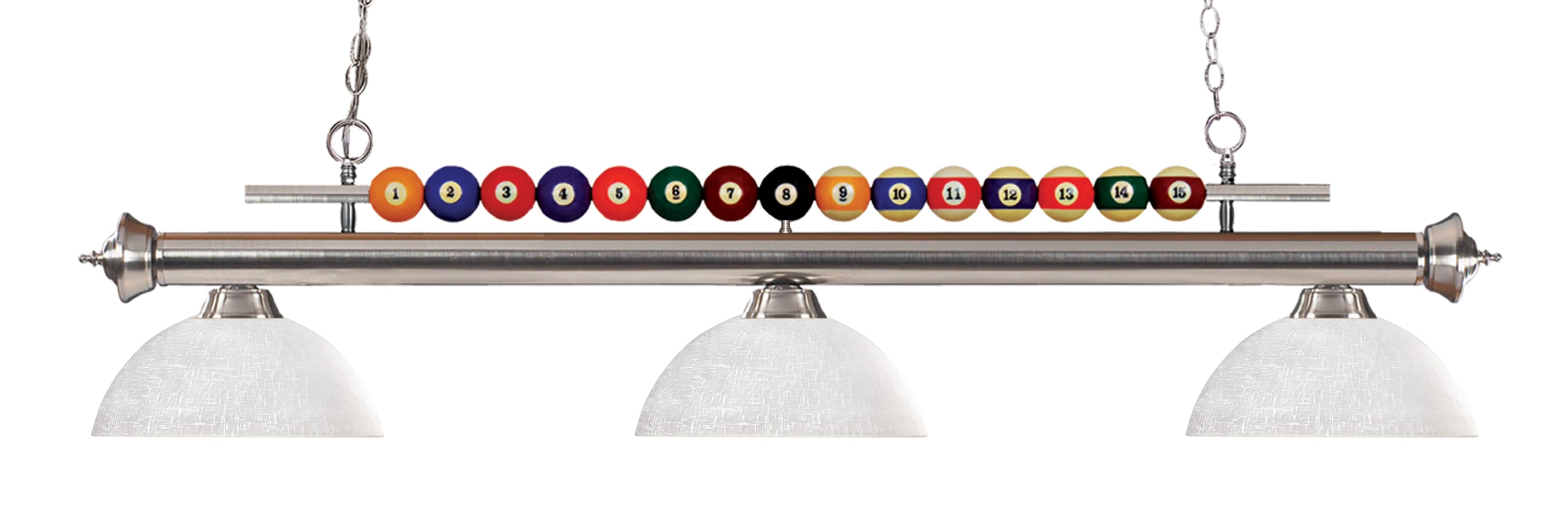 Z-Lite 170BN-DWL14 Shark Brushed Nickel Incandescent Medium base (E-26) Pool Table Lighting