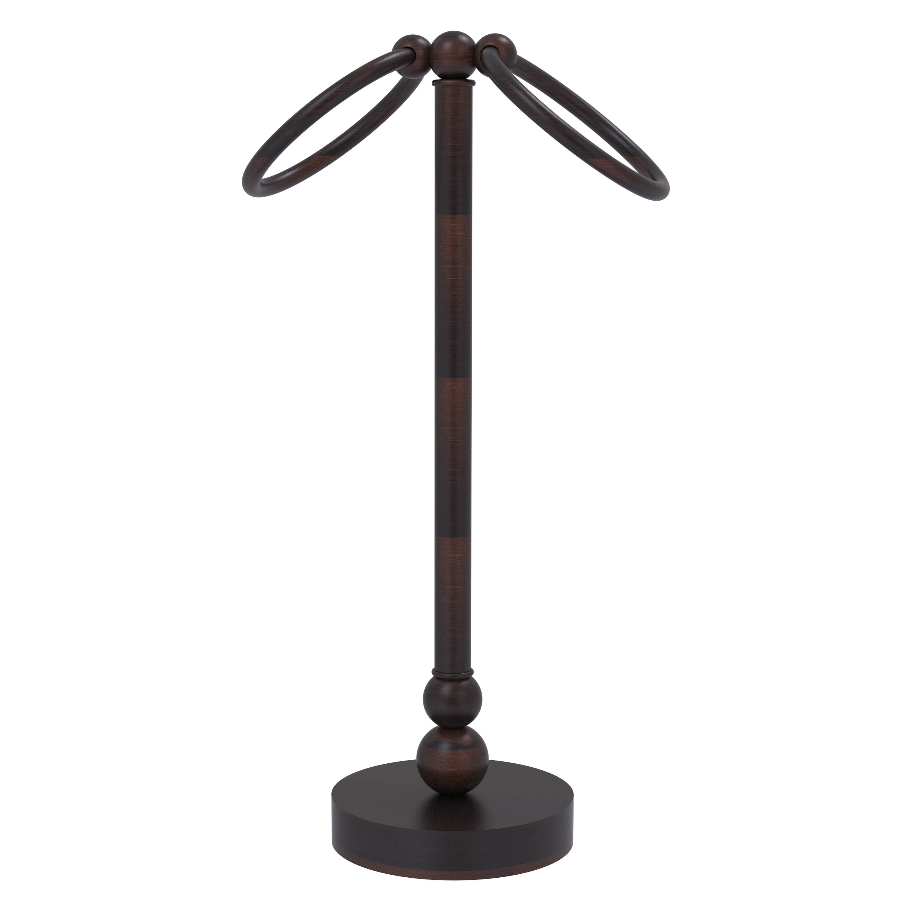 Allied Brass BL-53-VB Bolero Venetian Bronze Freestanding countertop Double Towel Ring
