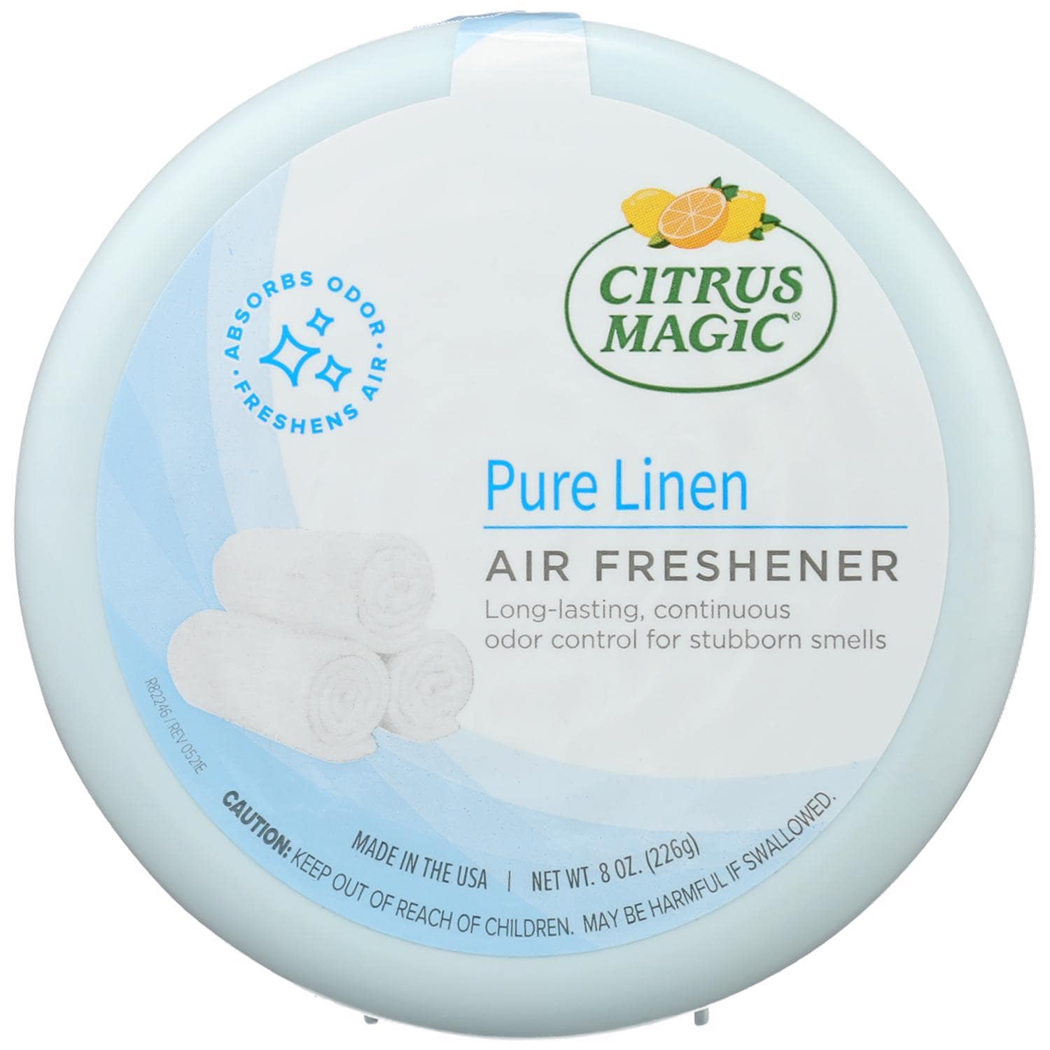 Citrus Magic Pure Linen Scent Air Freshener 8 oz Solid Case of 6