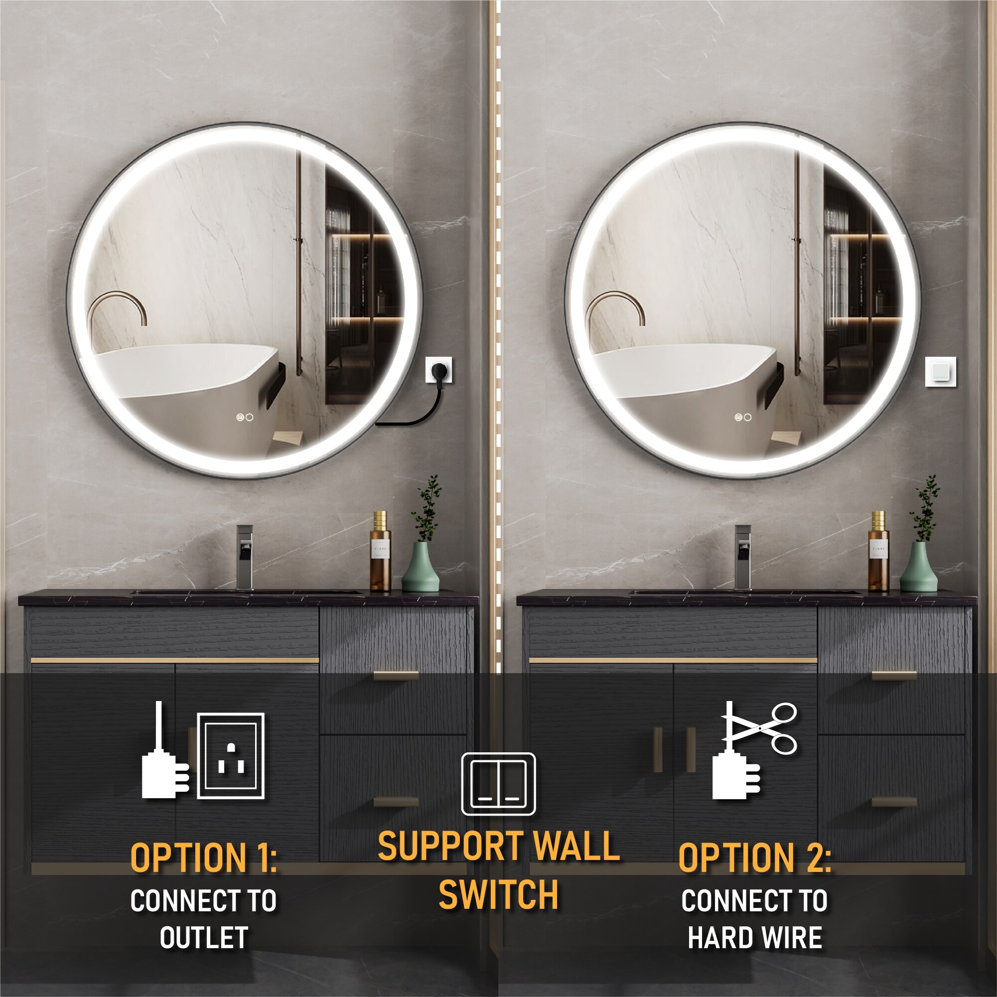 CALVON RC9-3232MB Framed-Bath-Mirrors - View #8