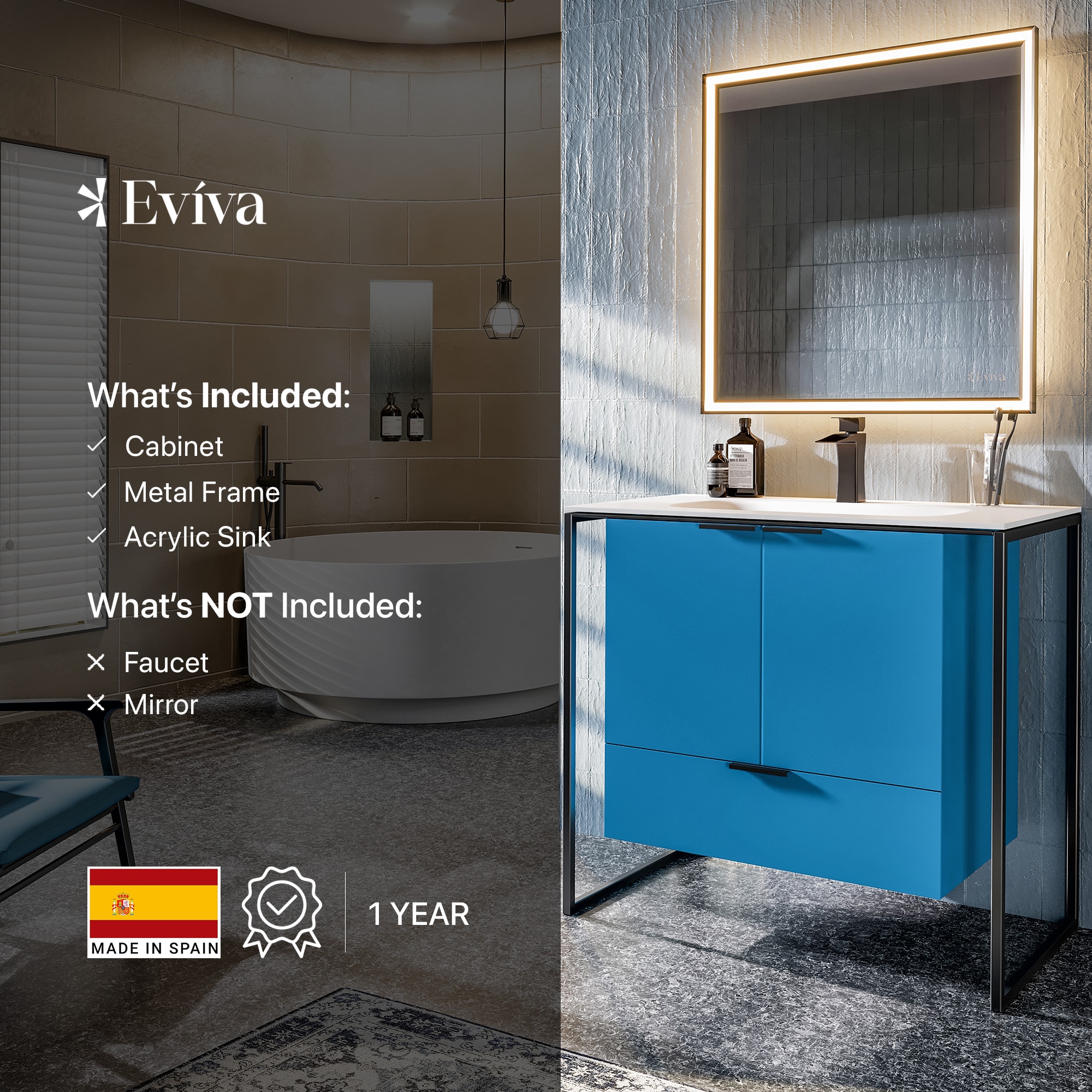 Eviva EVVN120-32BLU Bath-Vanity-Combo - View #6