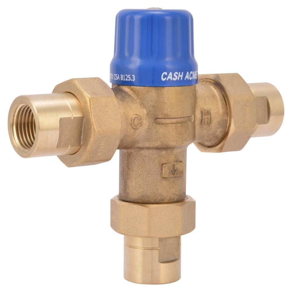 Brass Thermostatic Mixing Valve with Push Fit Connections