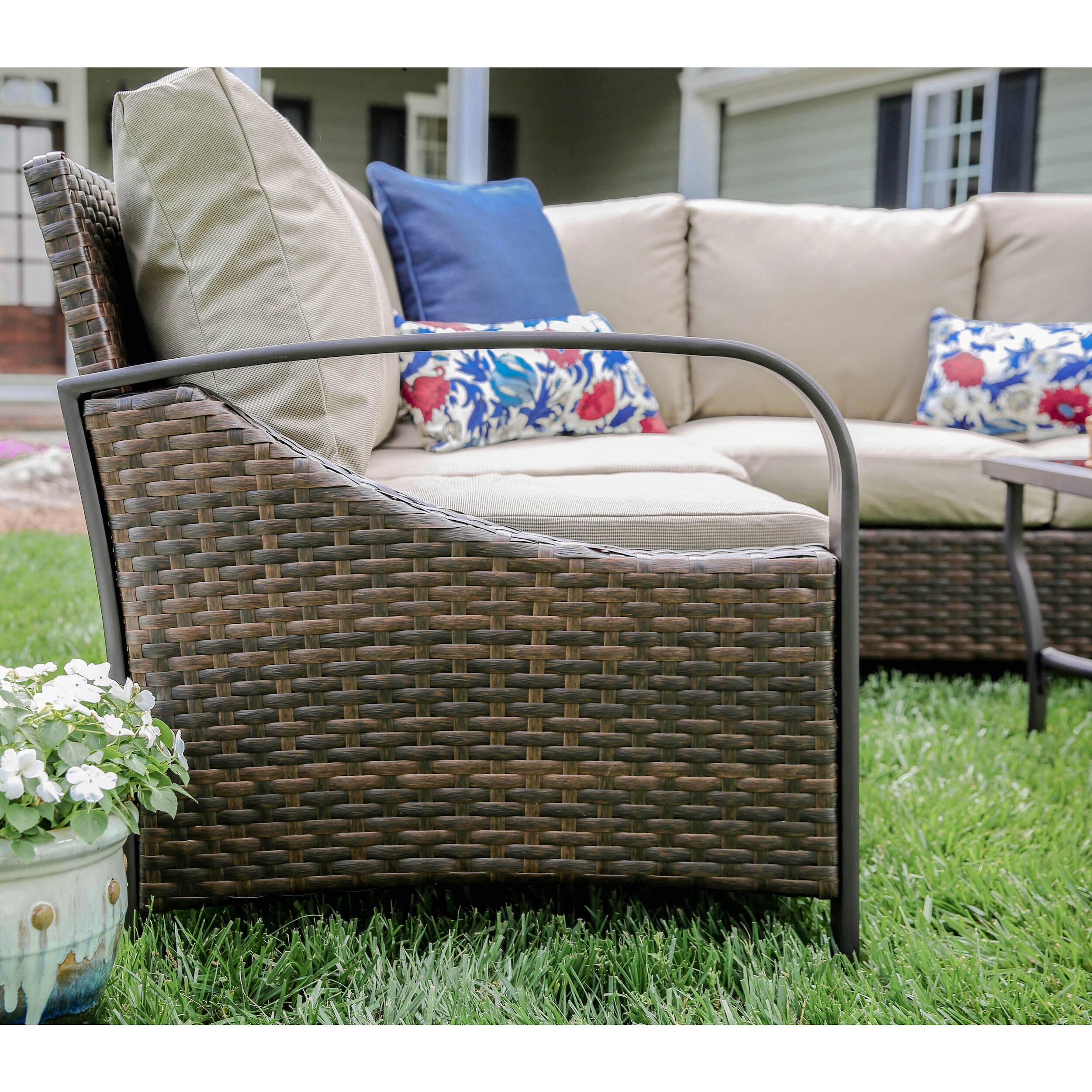 Leisure Made 490045-TAN Patio-Conversation-Sets - View #3