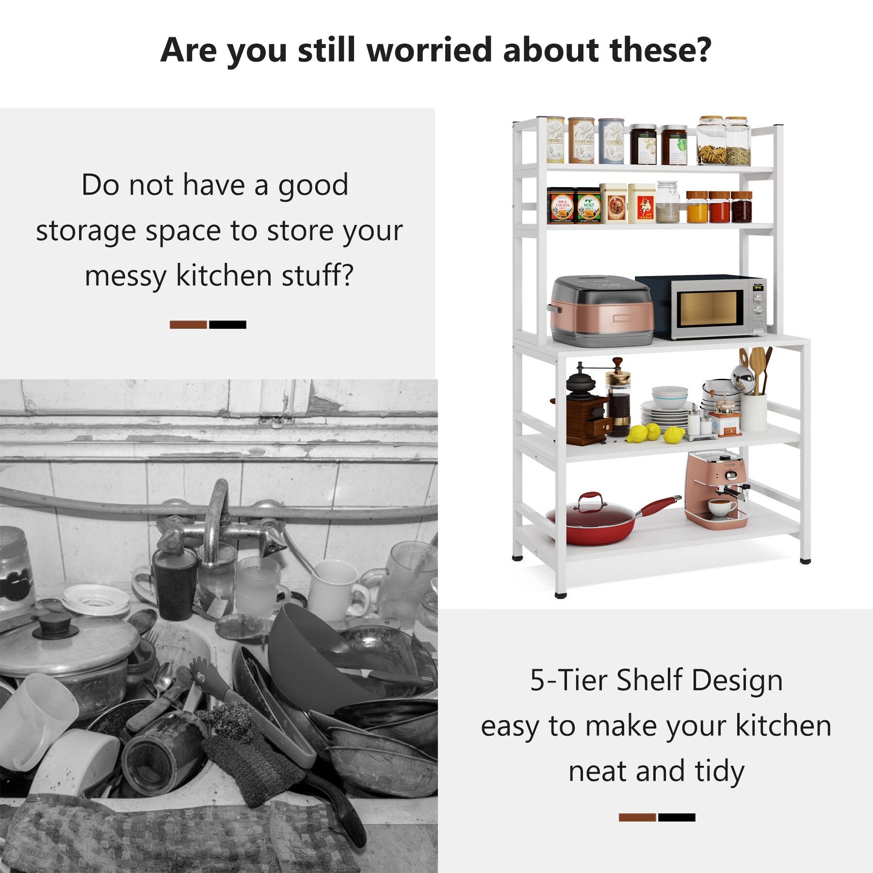 Tribesigns HOGA-C0456 Dining-Kitchen-Storarge - View #6