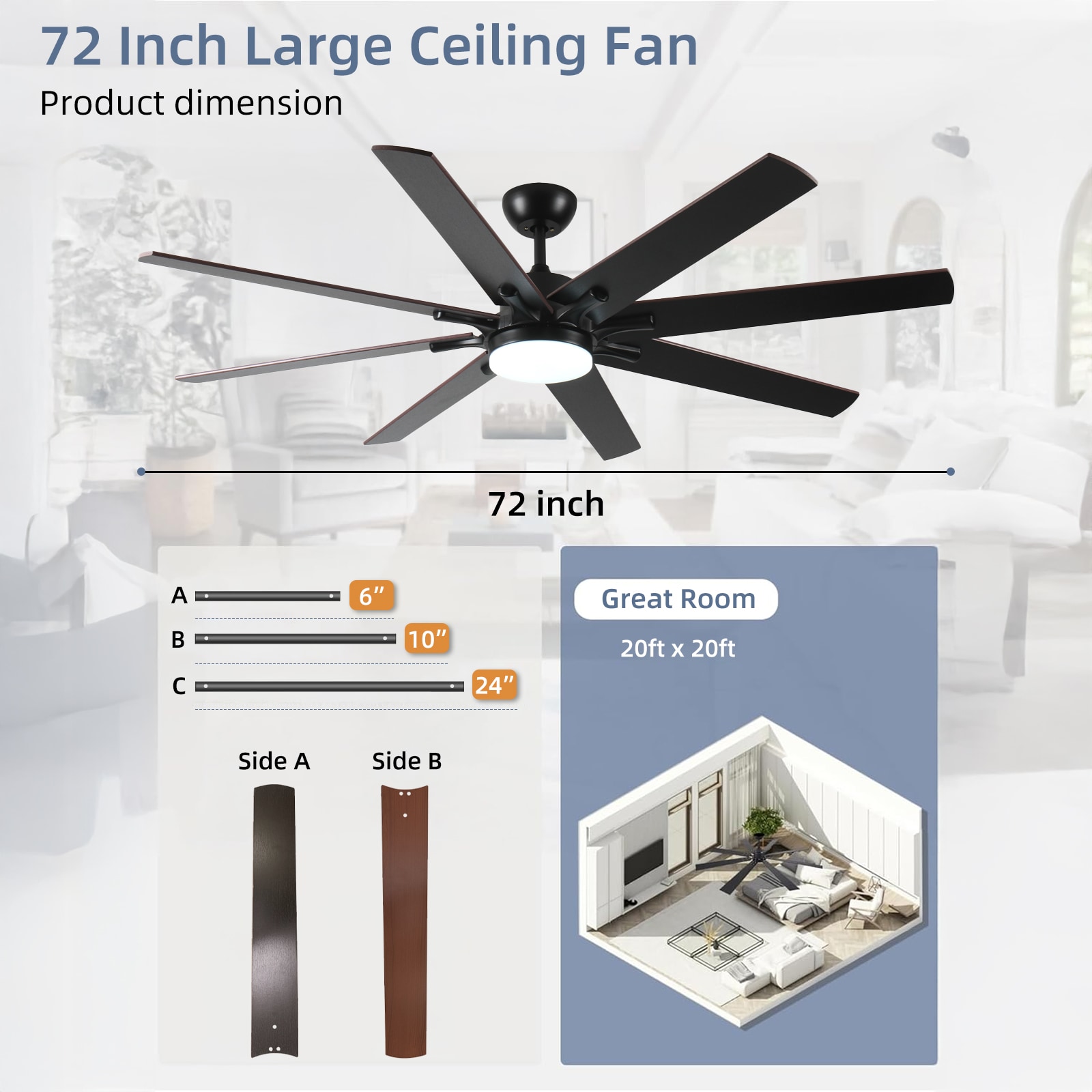 Flynama L-96565 Ceiling-Fans - View #4