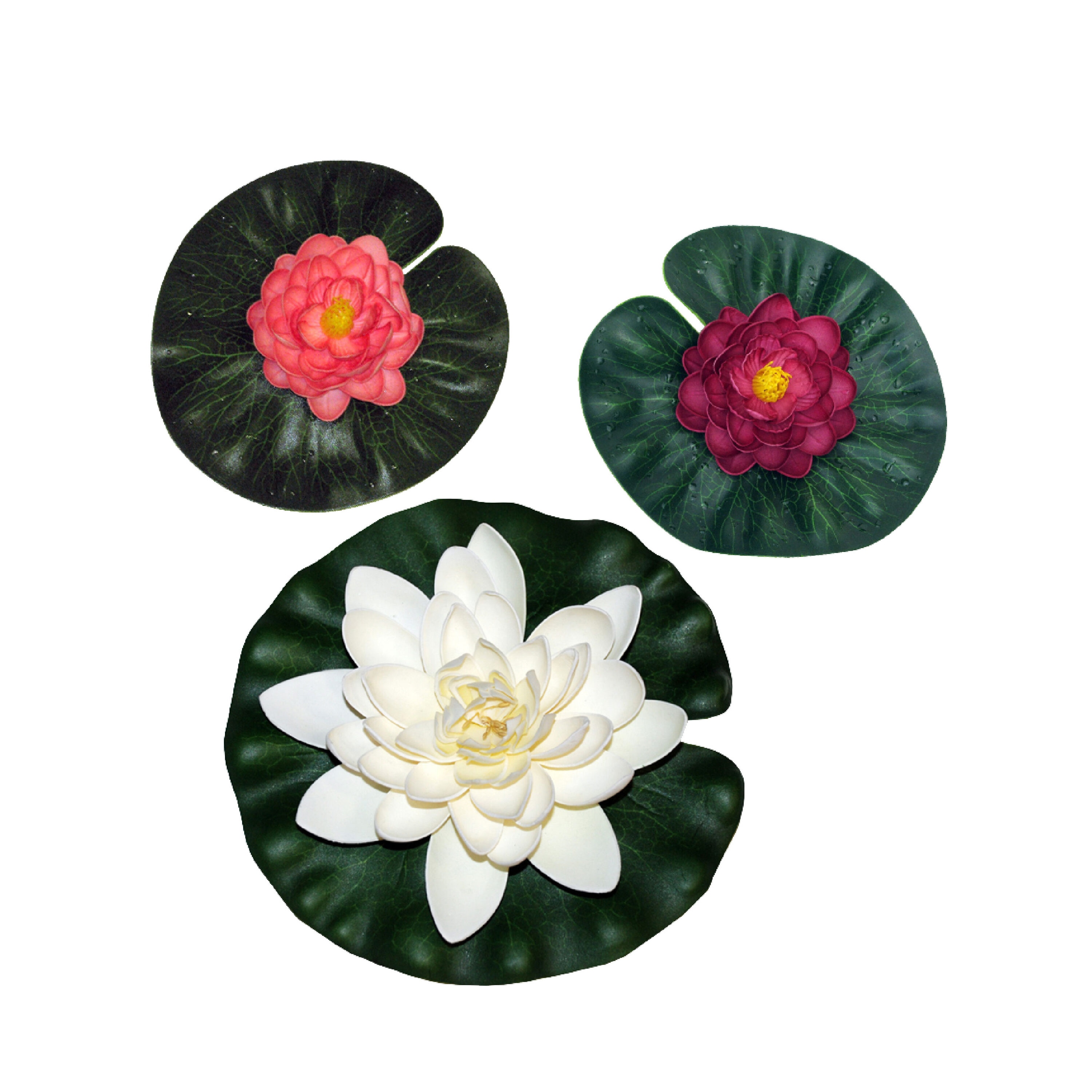 smartpond 52297 3.0-in x 3.0-in x 3.0-in Multicolored Plastic Pond Lilies