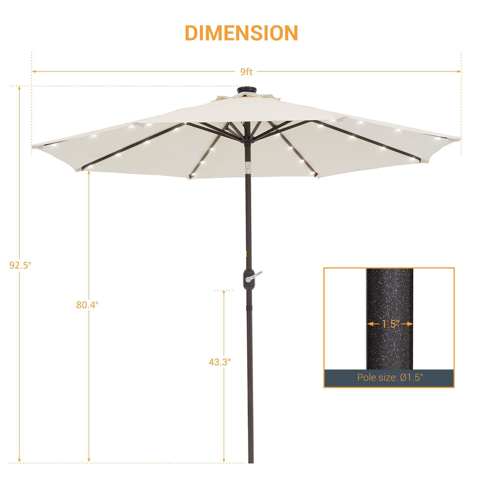 Sonkuki SD-027M-LED Umbrellas-2 - View #2