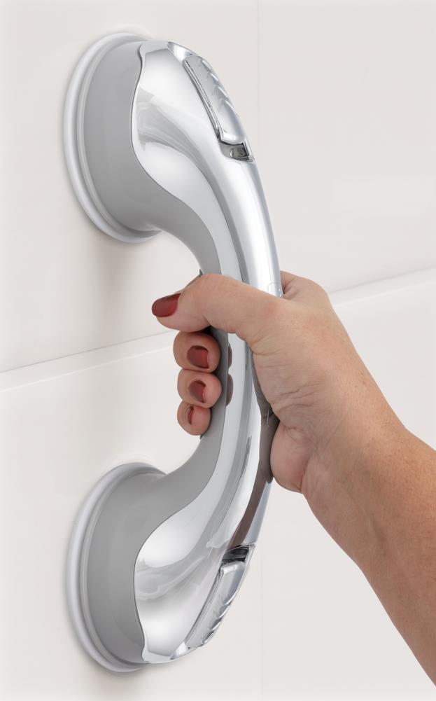 MHI Safe-er-grip 12-in White Suction Cup Grab Bar in the Grab Bars  department at