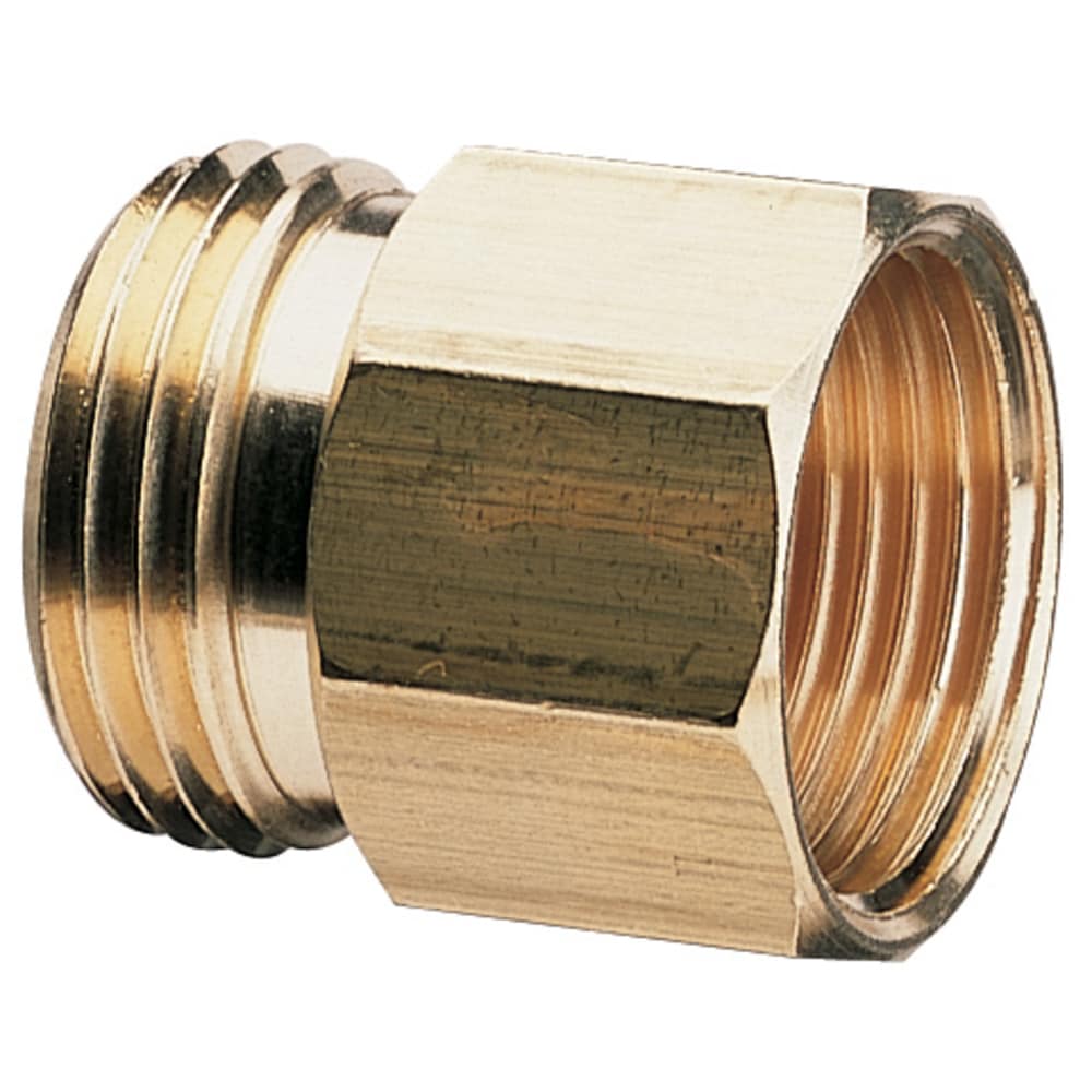 Gilmour 807704-1002 3/4 in. Brass Threaded Male/Female Hose Connector 1 pk