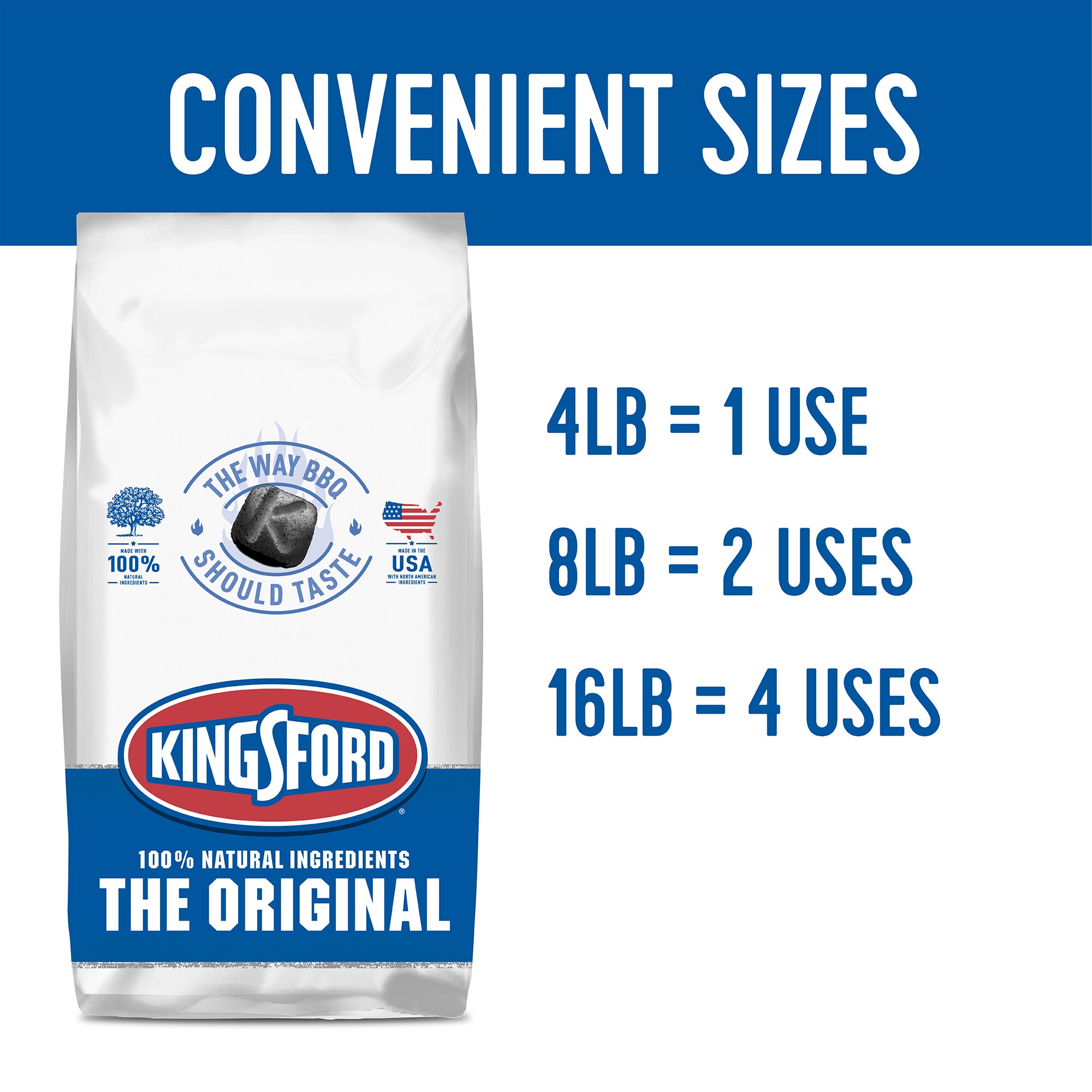 Kingsford 4-lb Charcoal Briquettes in the Charcoal & Accessories department  at