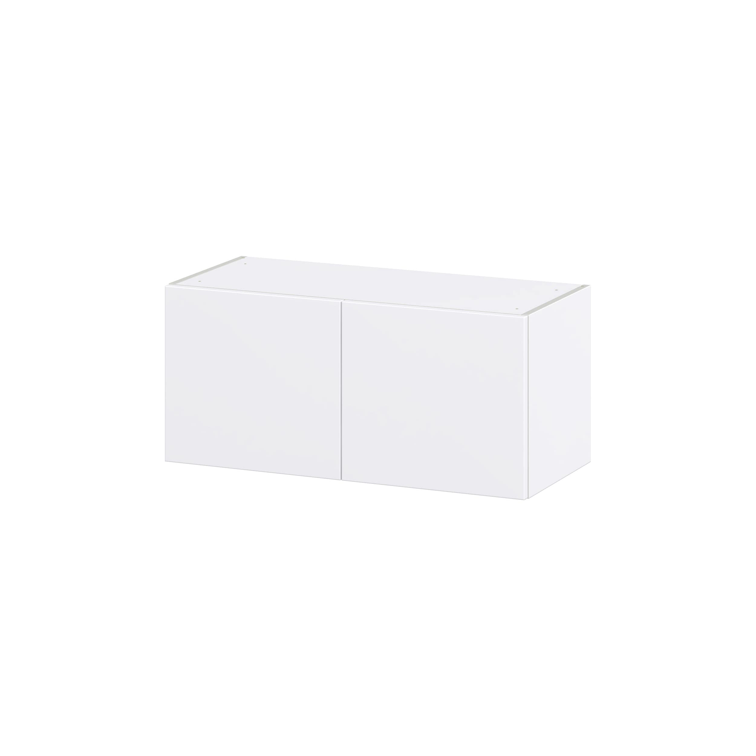 Hugo&Borg Lasalle 33-in W x 10-in H x 14-in D Bright White Slab Wall Fully Assembled Cabinet (Flat Panel Slab Door Style)