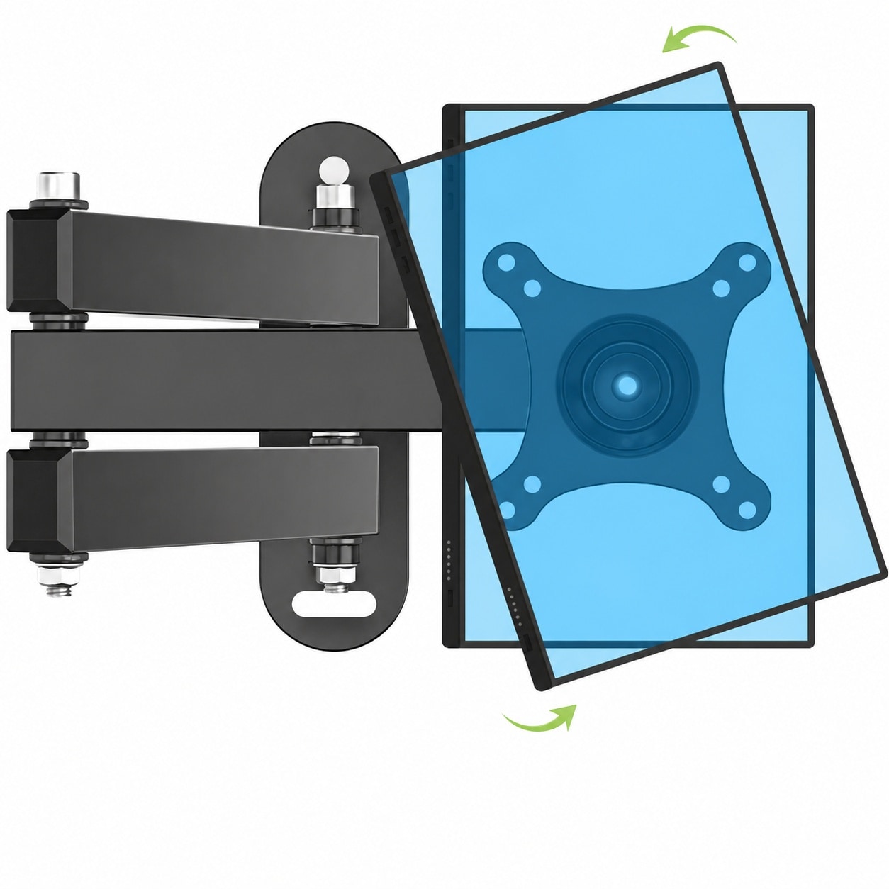 Anqtovp  TV Wall Mount Swivel and Tilt for Most 13 to 32 Inch LED LCD Flat Curved Screens 360 Degree Rotation with Adjustable Articulating Arms